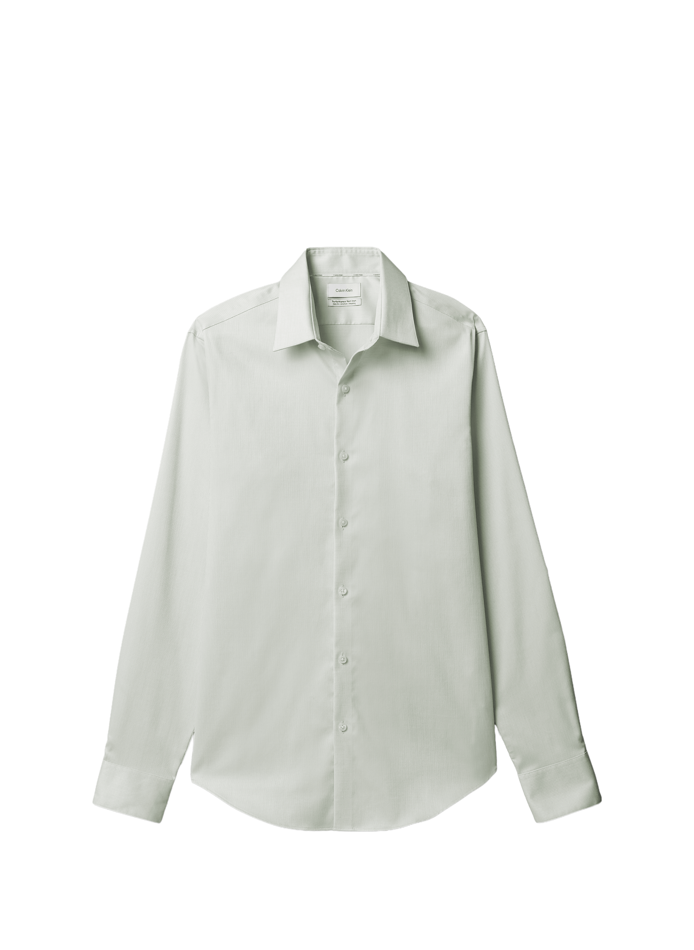 Slim cotton-blend shirt CALVIN KLEIN Green