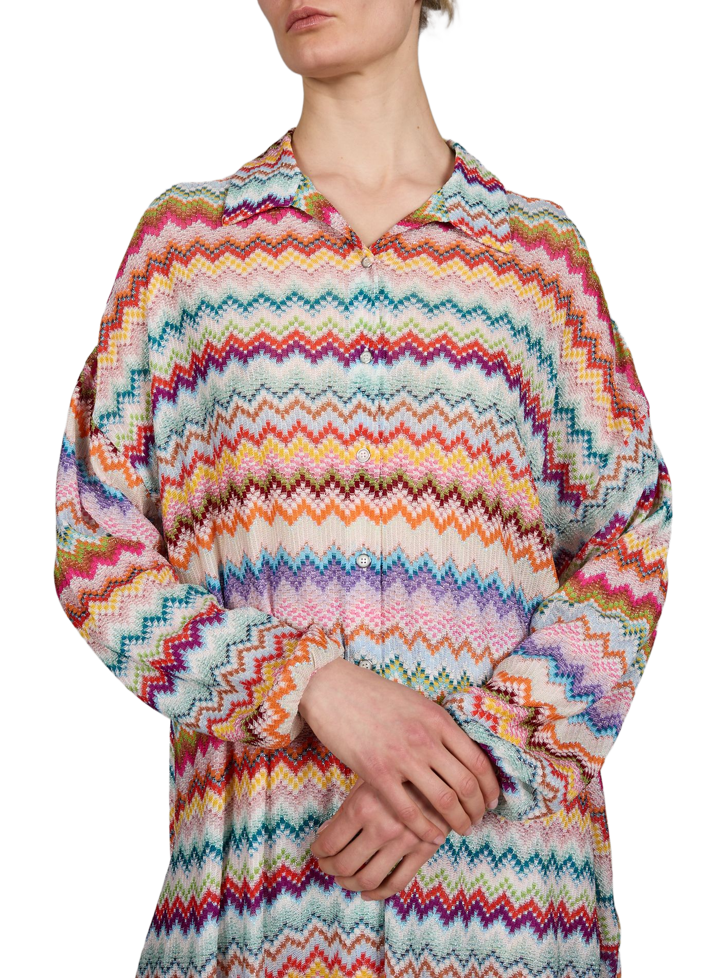 Top con bottoni a motivo a zigzag MISSONI Multicolore