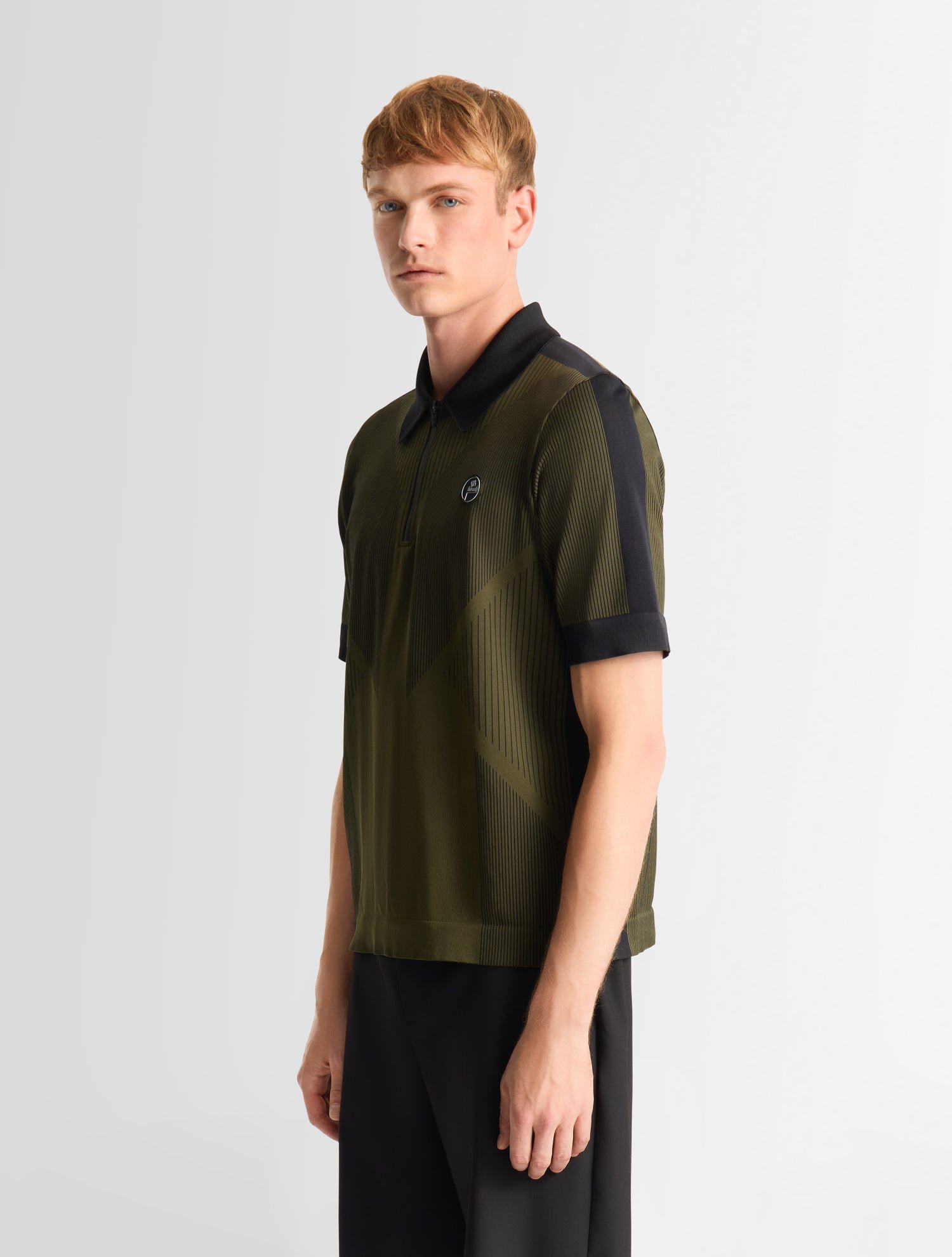 Polo manches courtes livo col polo coupe ajustée FUSALP Kaki