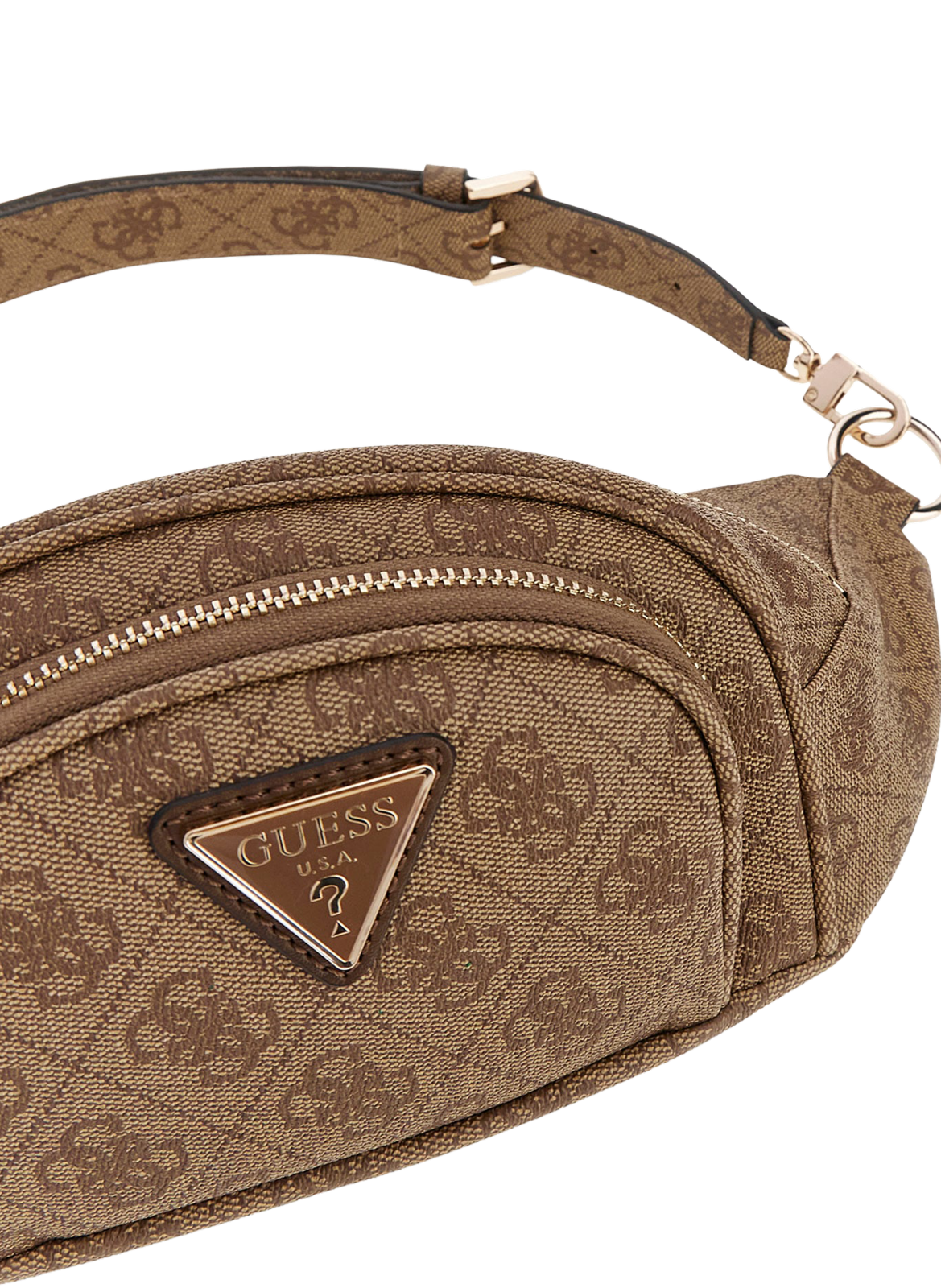 Latona logo fanny pack GUESS Brown