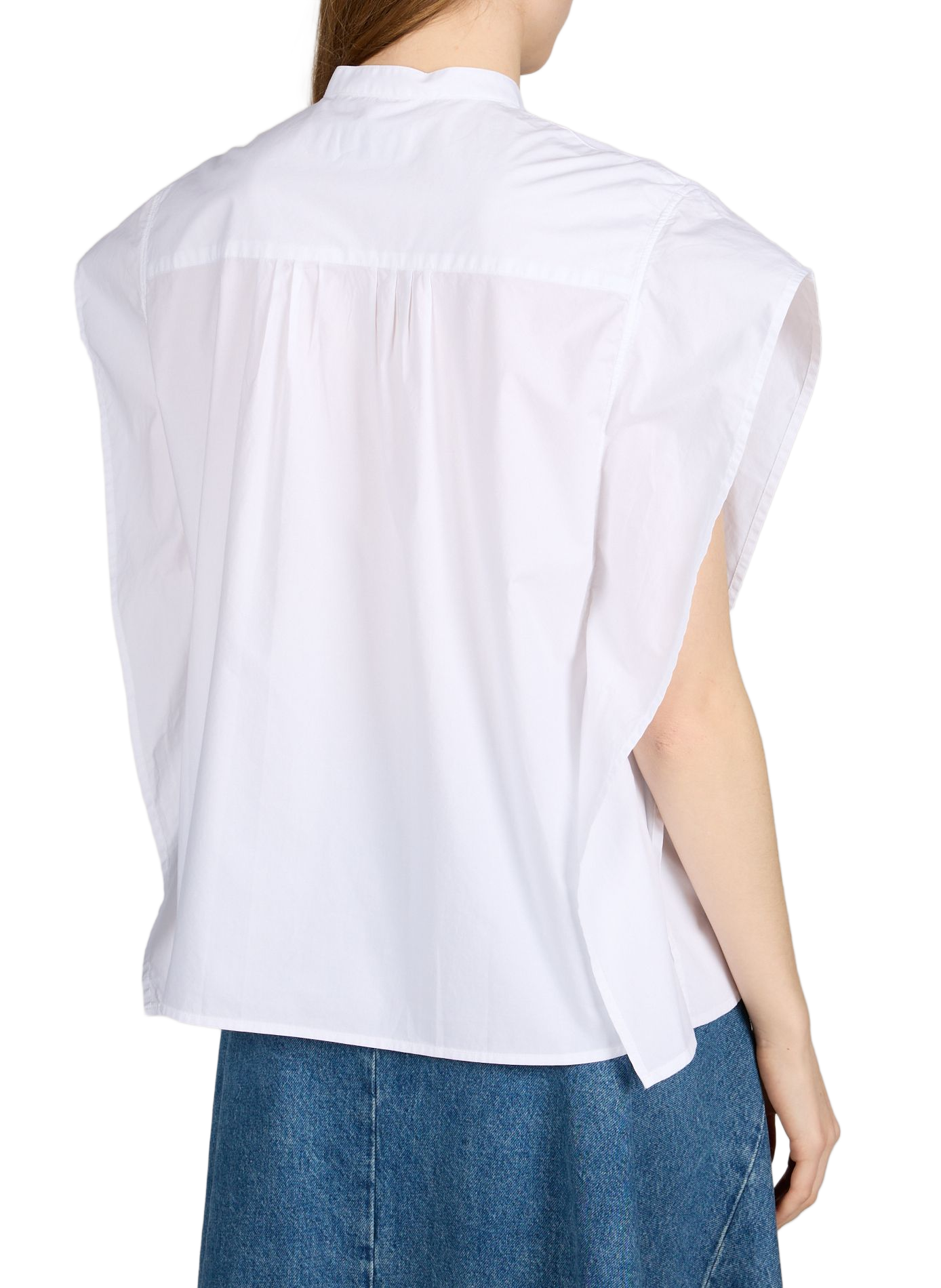 Top amplio sin mangas con botones OFFICINE GENERALE Blanco