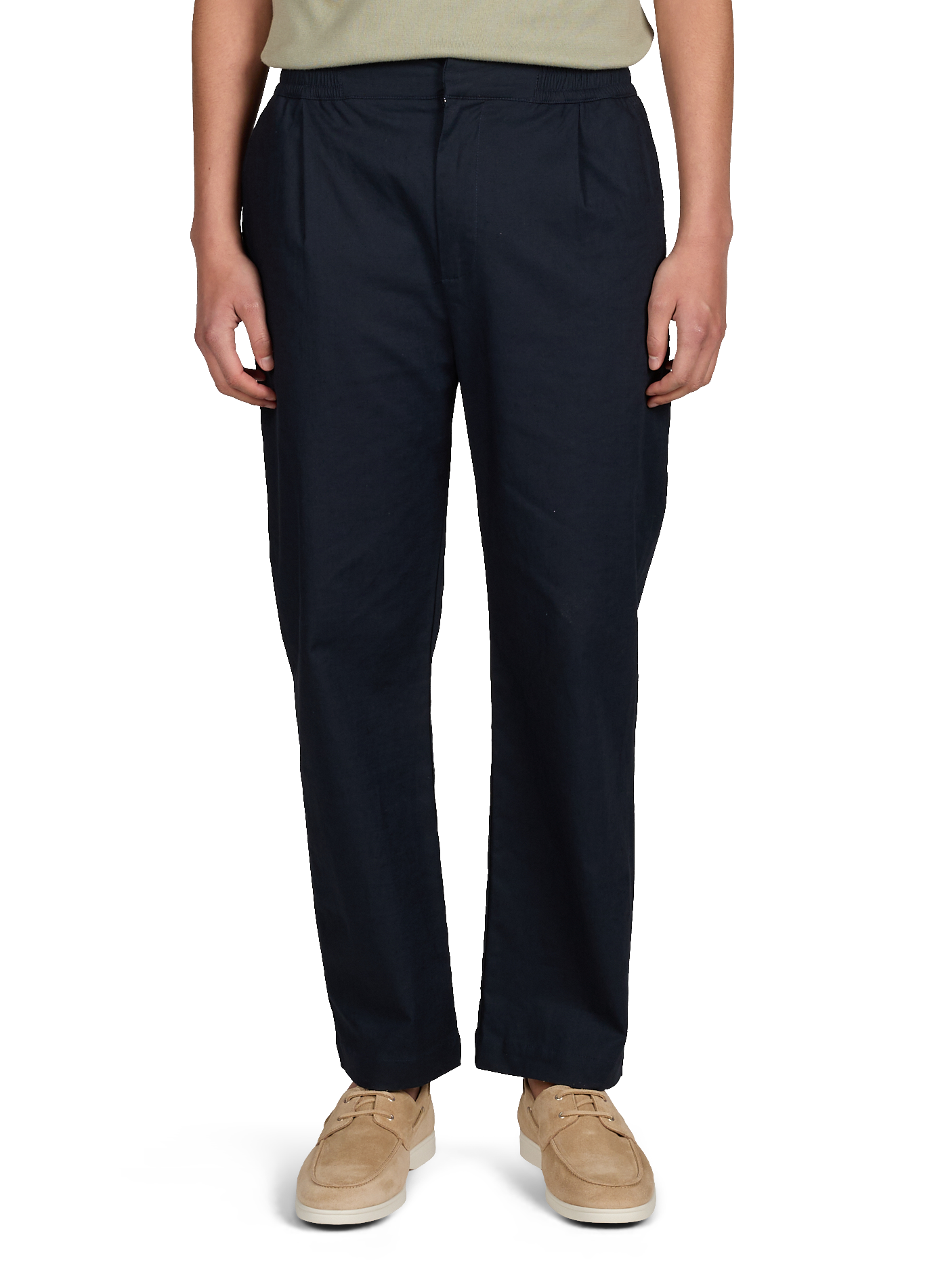 Pantalon Lebouis en coton et lin mélangé MAISON LABICHE