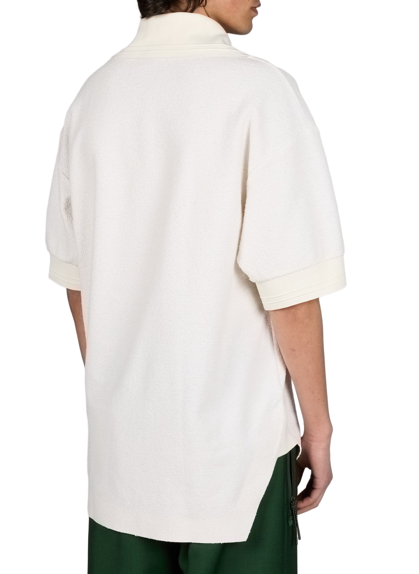 Polo loose-fit en maille bouclette LACOSTE Beige