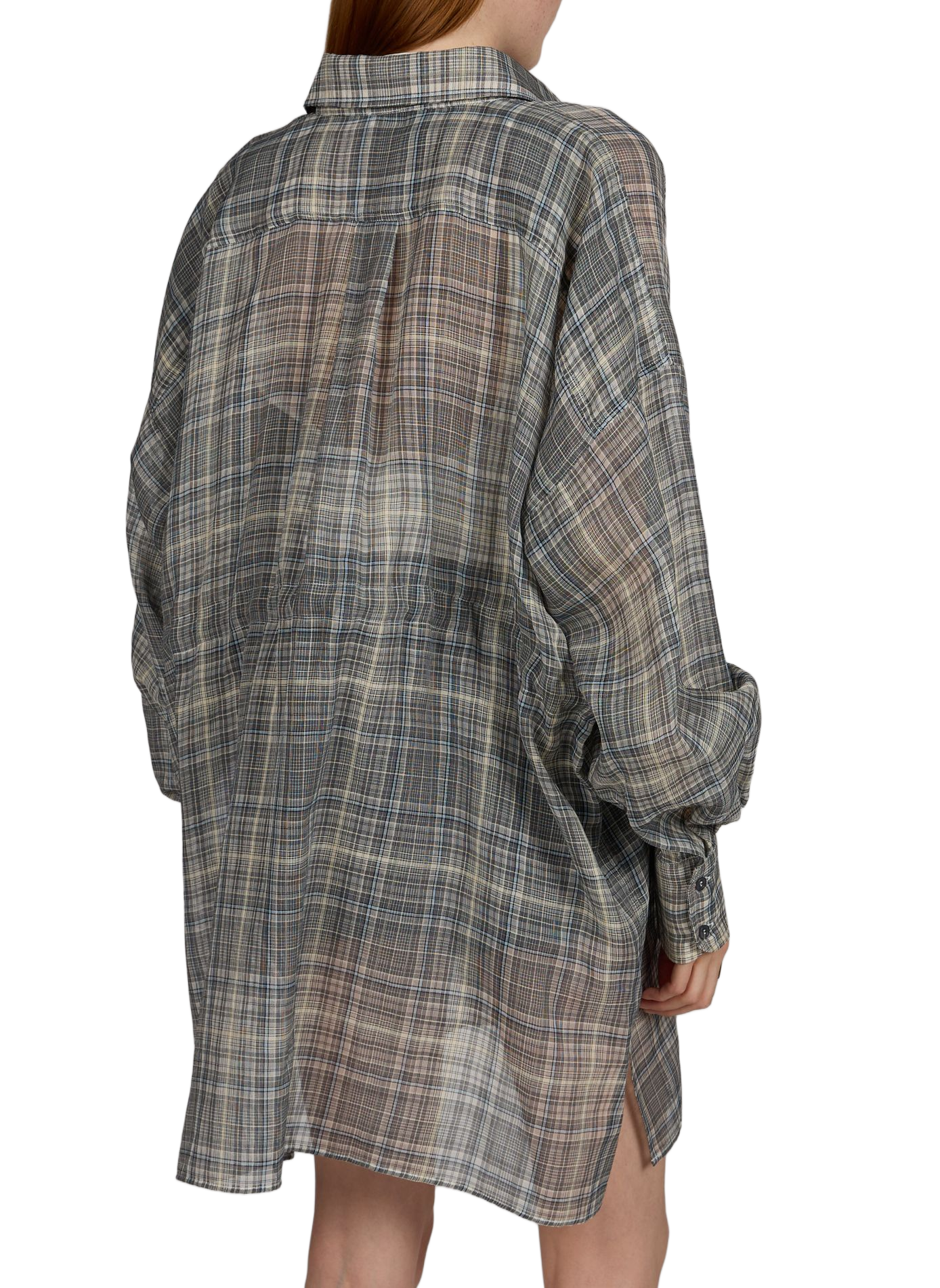 Loose-fit check shirt COPERNI Grey