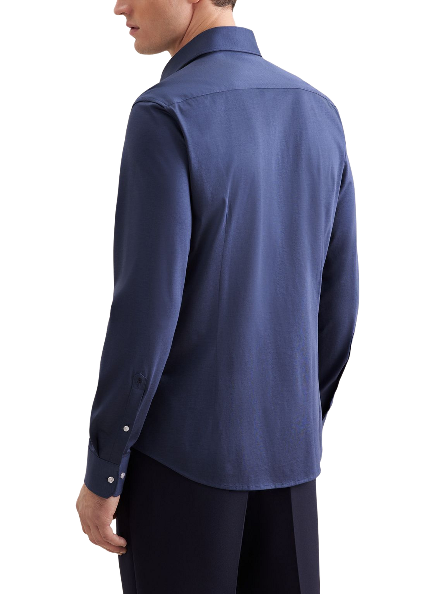 Chemise droite en lin SEIDENSTICKER Bleu