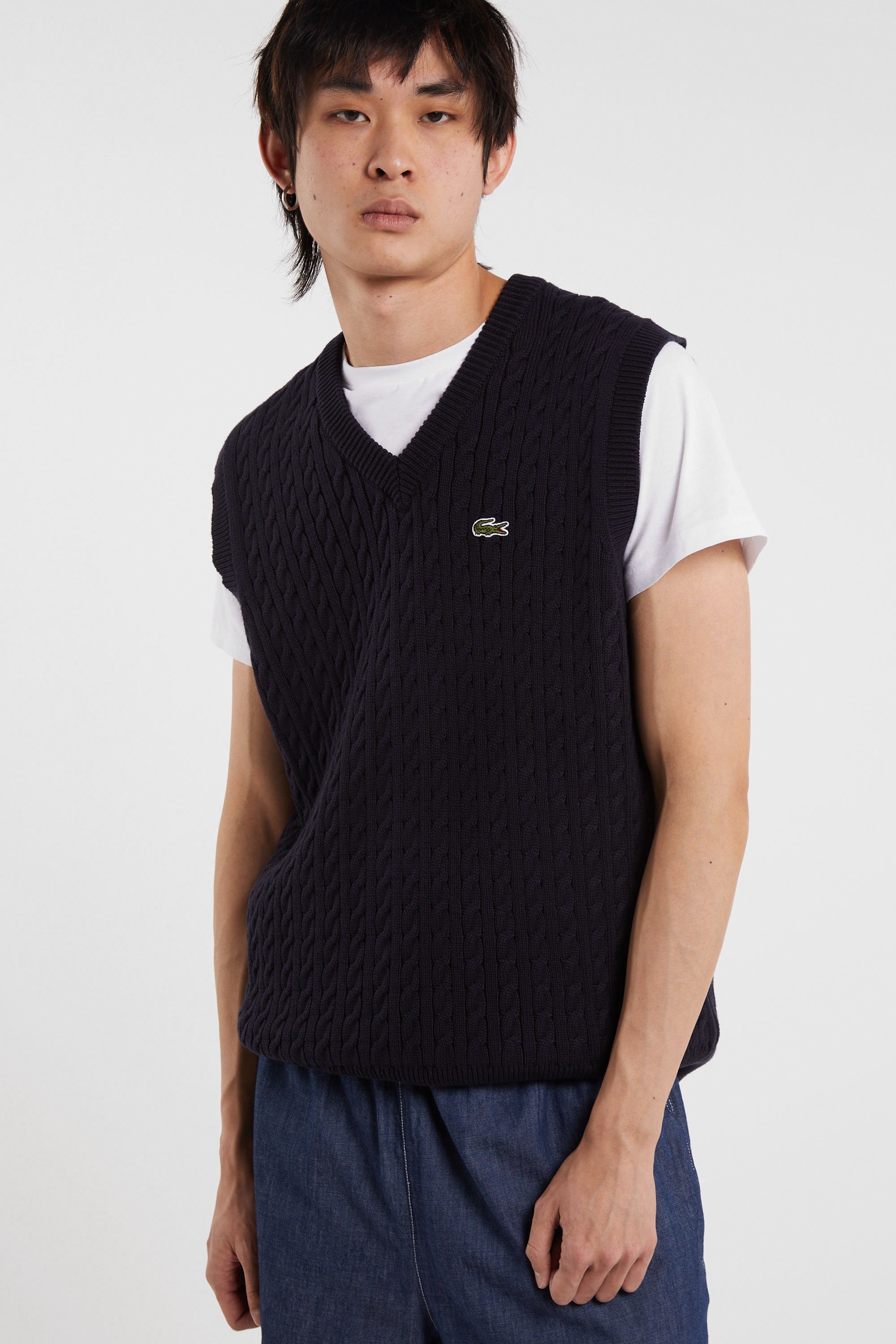 Pull tricot LACOSTE Bleu