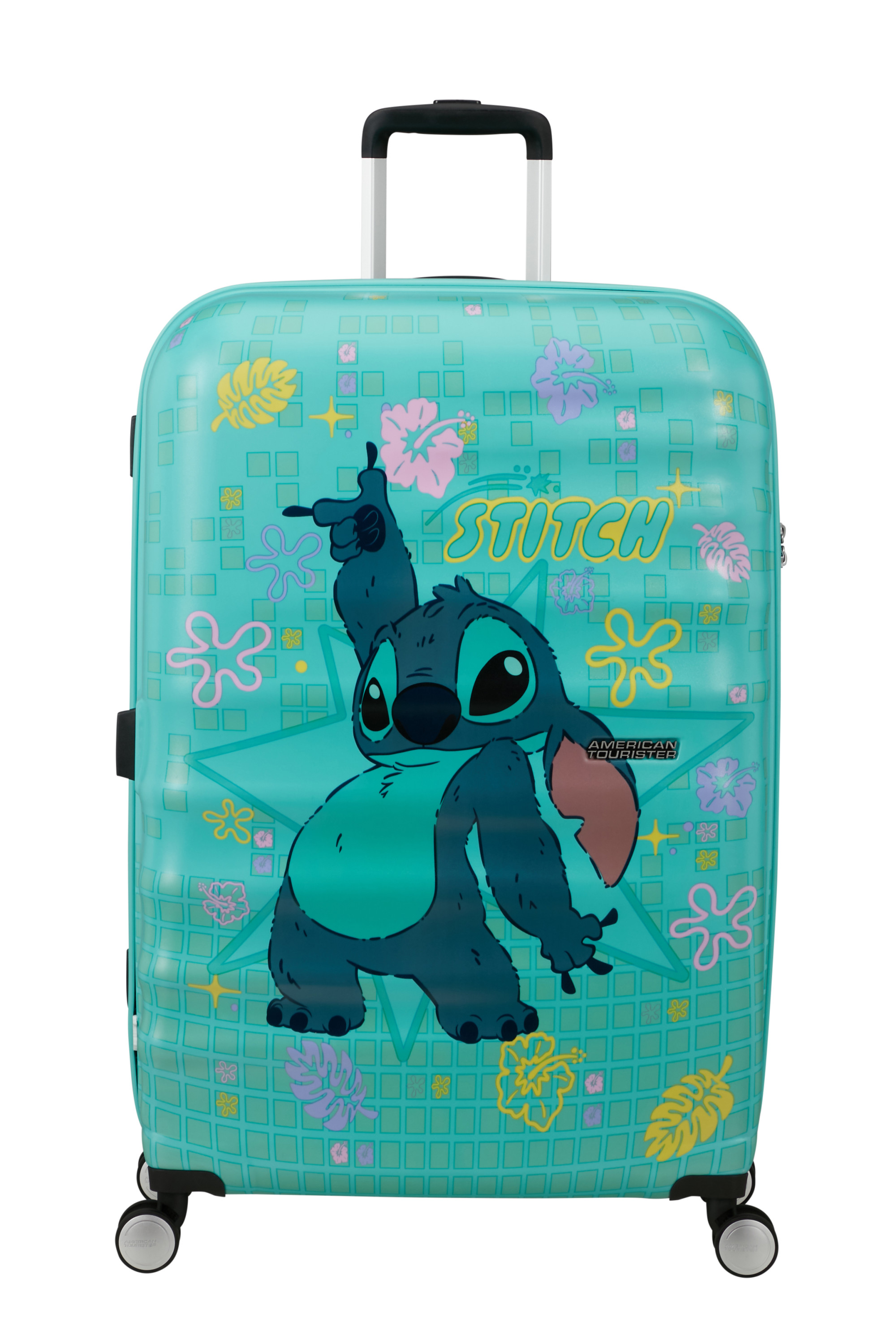 Wavebreaker disney valise 4 roues taille l AMERICAN TOURISTER Bleu