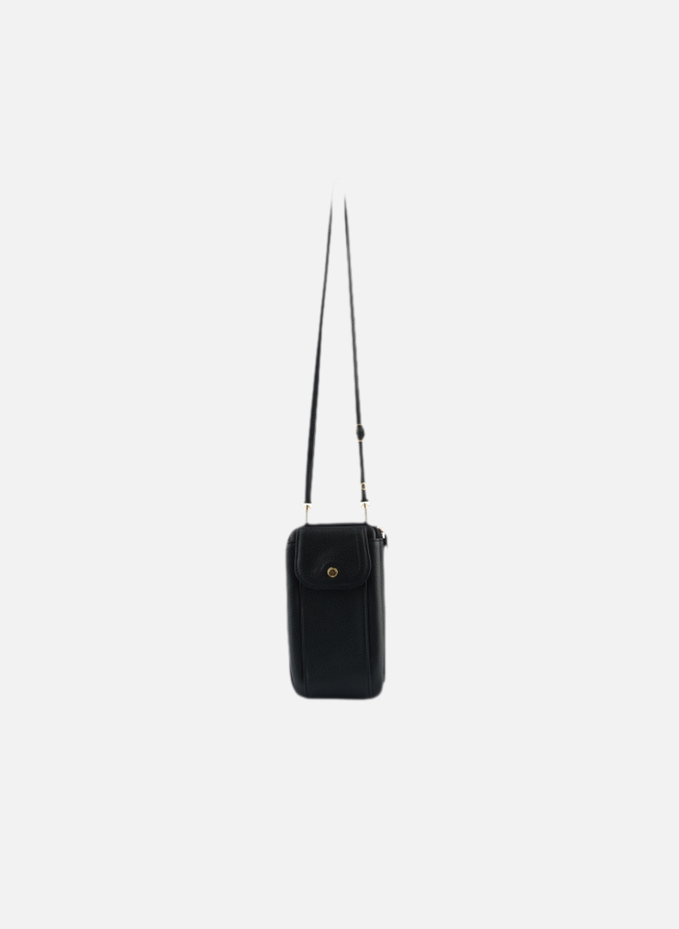 Club | etui téléphone portable en cuir de veau grainé  Noir