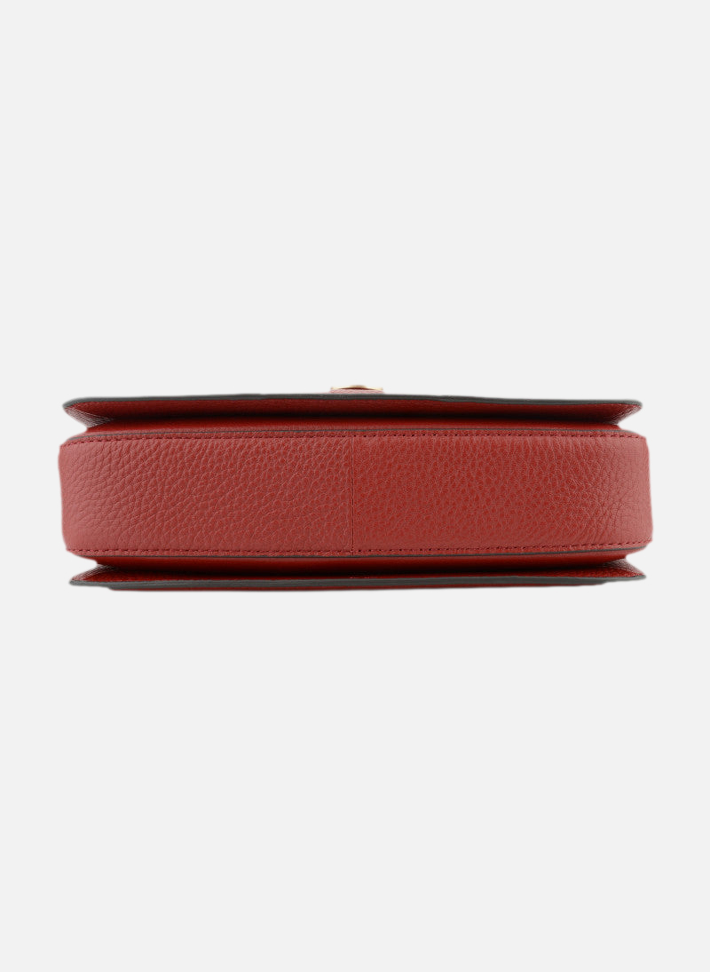 Auteuil | sac porté travers gm en cuir de vachette POURCHET Rouge