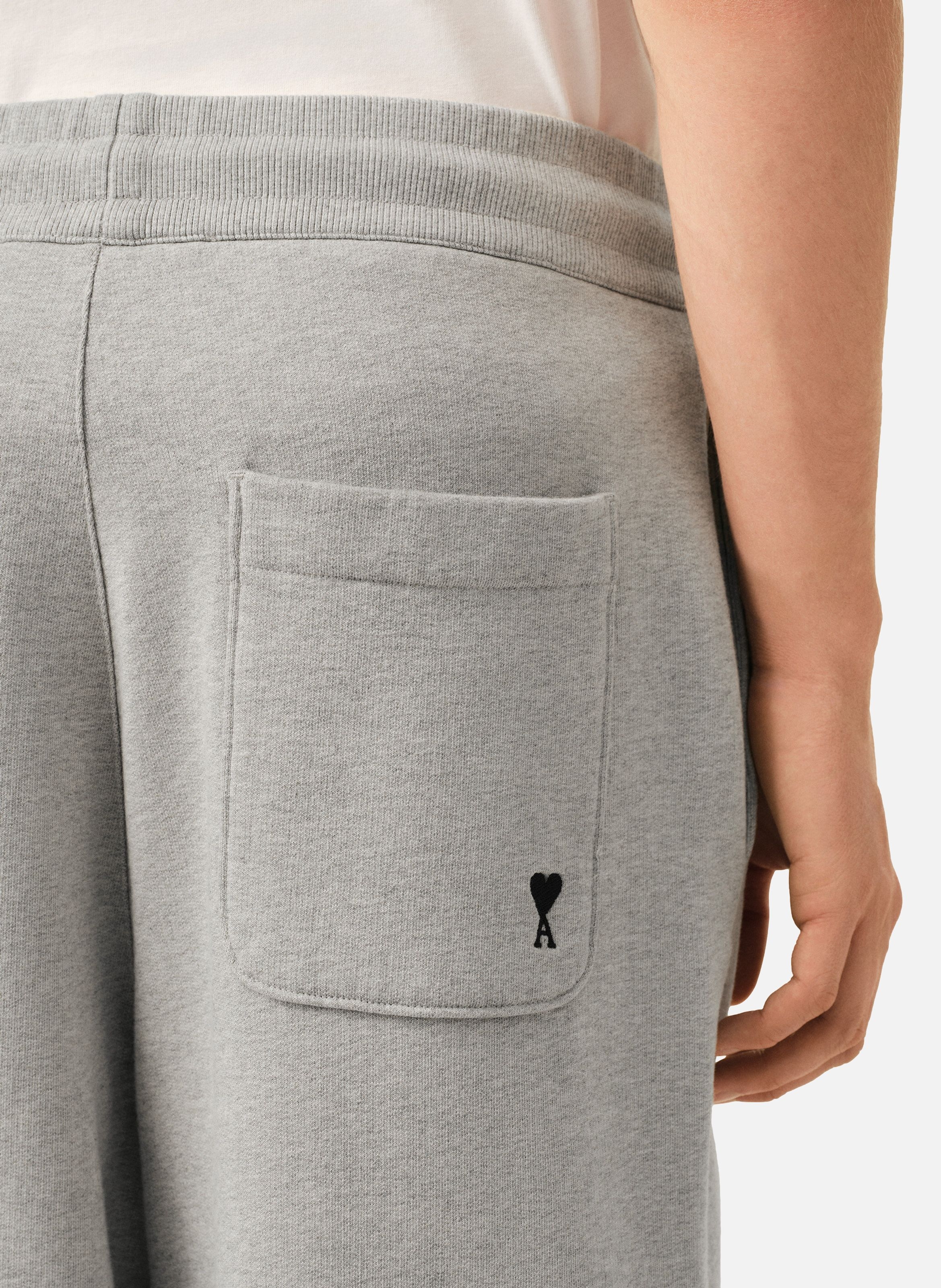 Jogging en coton ami de coeur AMI PARIS Gris