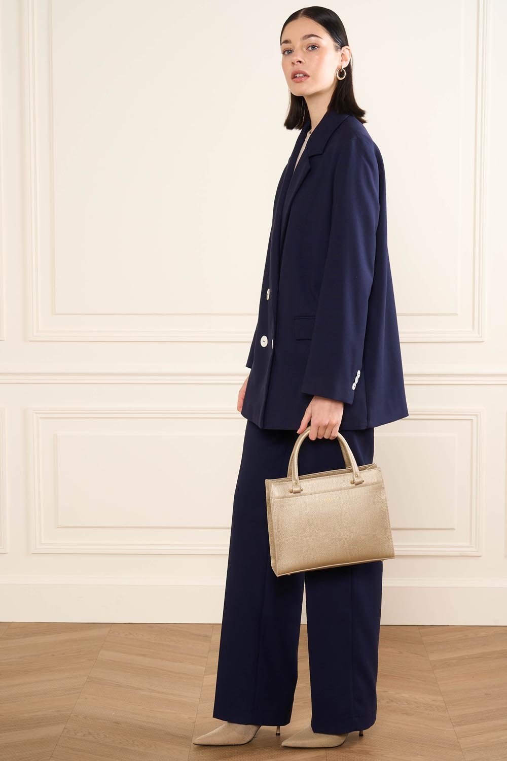 M handbag - foulonné double LANCASTER Golden