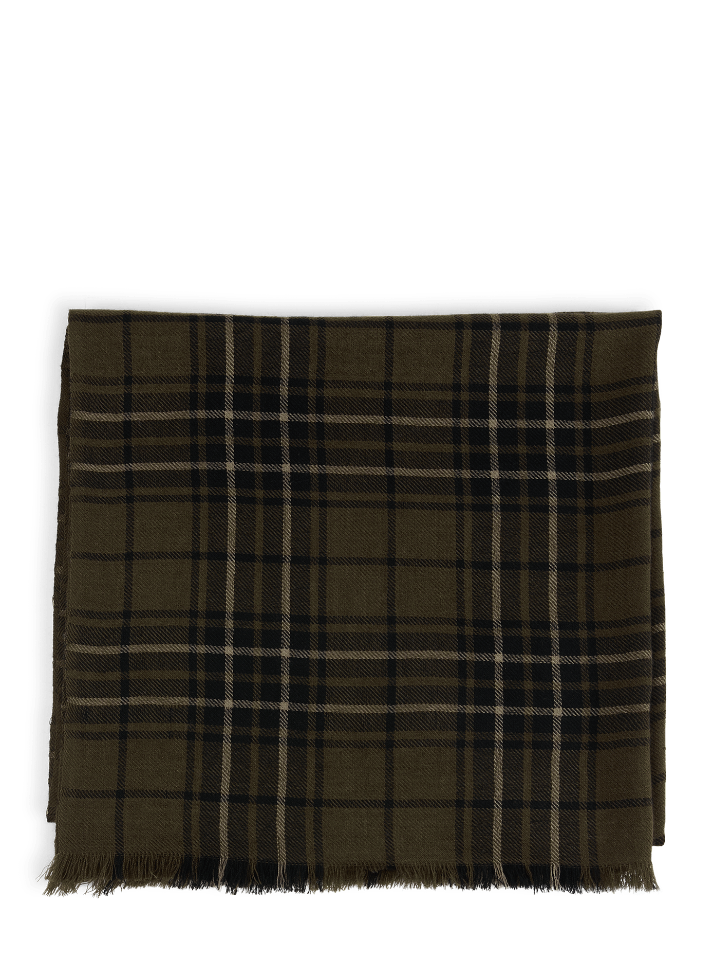 Echarpe chevrons à bords effilochés SAISON 1865 Kaki