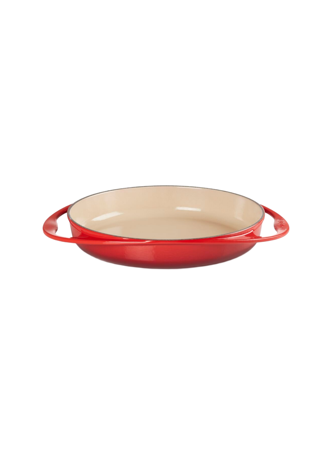 Tortenplatte 28 cm aus emailliertem Gusseisen LE CREUSET Rot