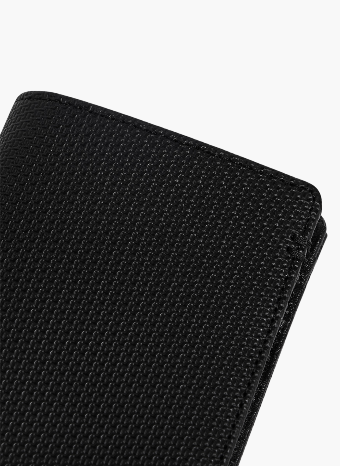 Petit porte cartes lucien en cuir signature t LE TANNEUR Noir