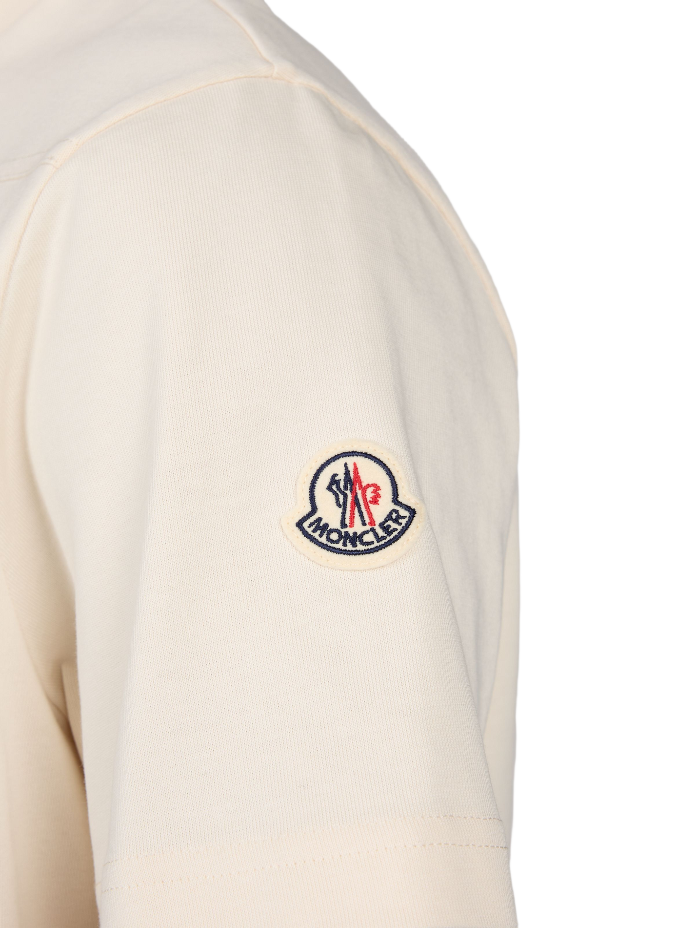 Rechte katoenen T-shirt MONCLER Wit