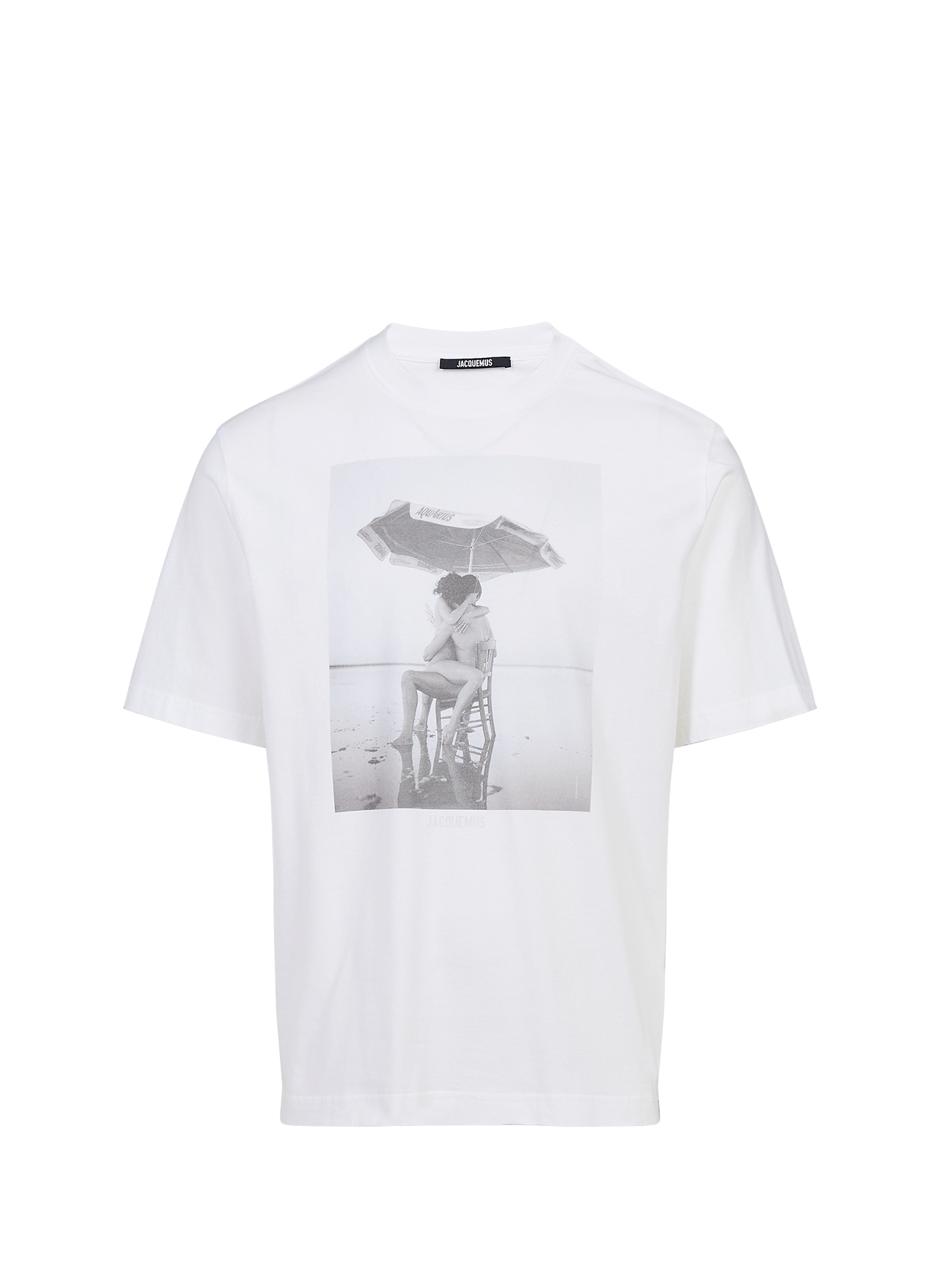 Bedrukte viscose T-shirt JACQUEMUS Wit
