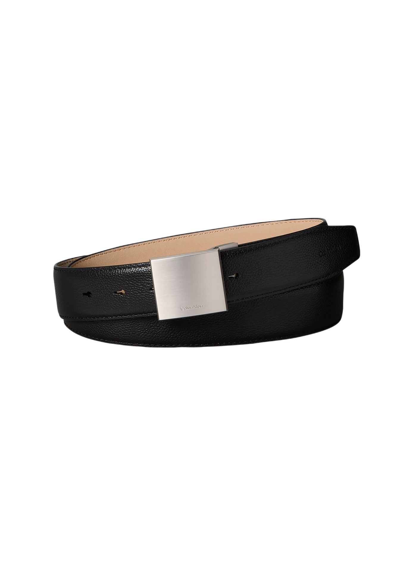 Ceinture fine en cuir CALVIN KLEIN Noir