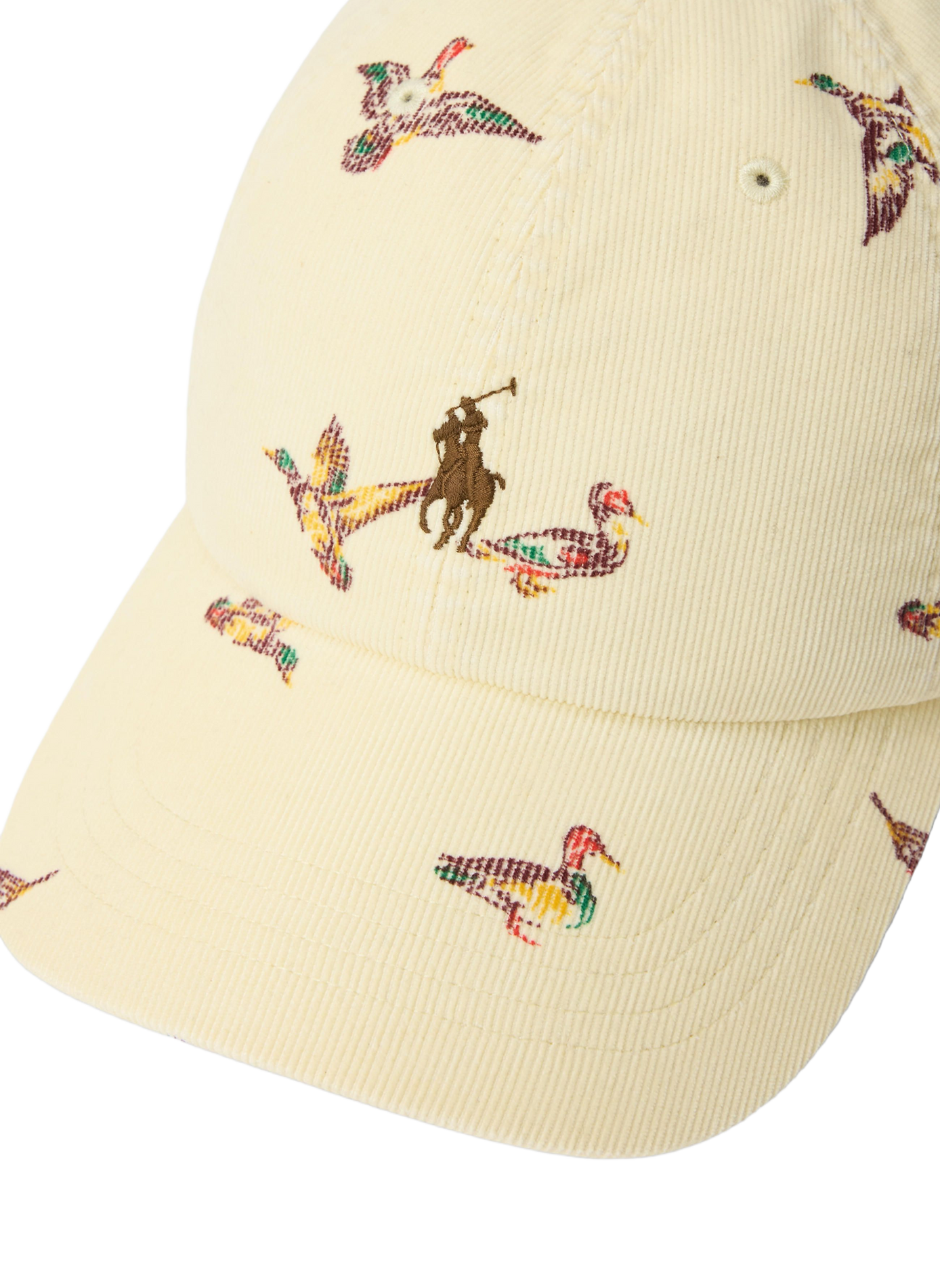Casquette côtelée imprimée en cachemire POLO RALPH LAUREN Multicolore