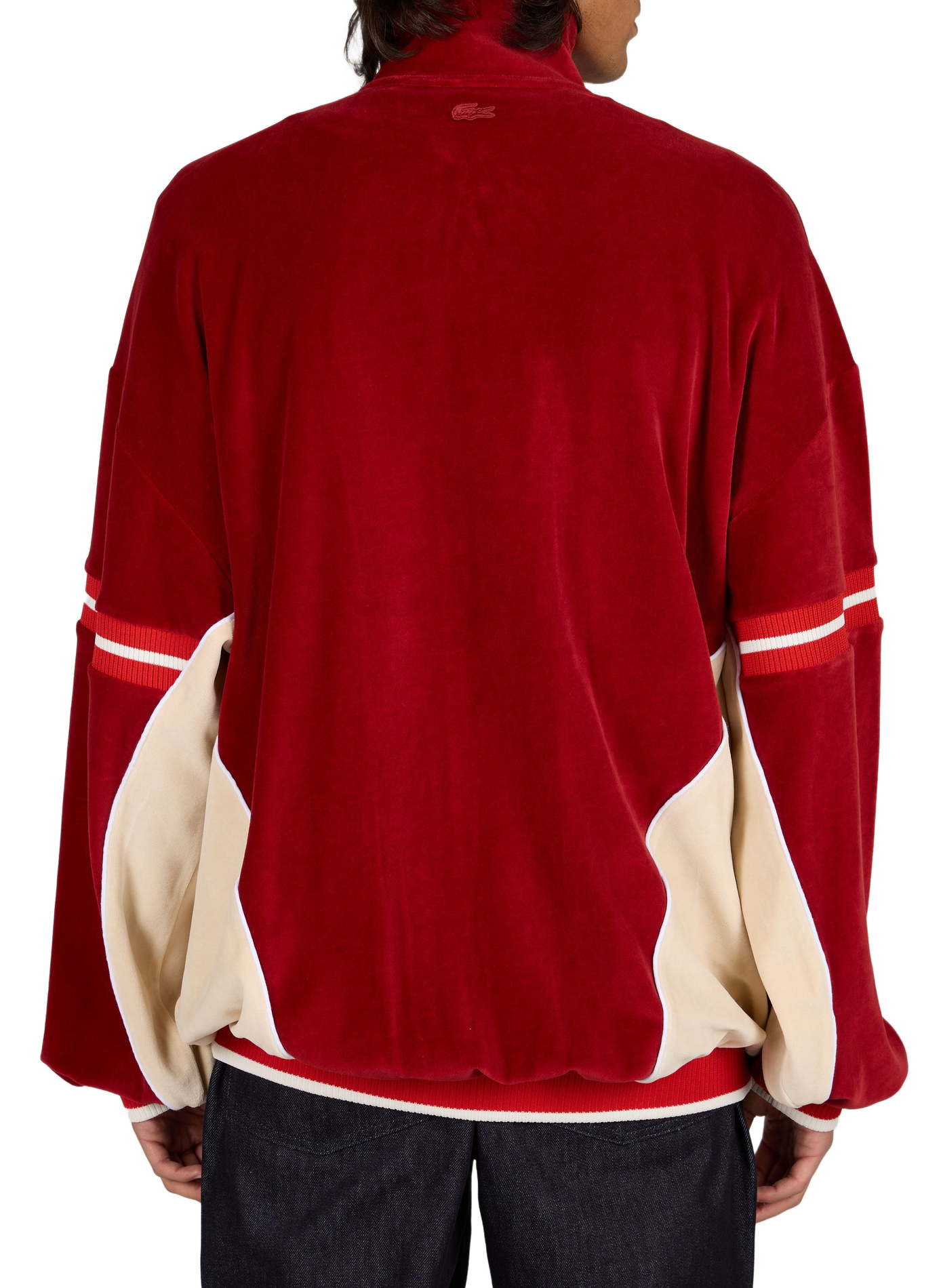Samtjacke mit Stehkragen LACOSTE Rot
