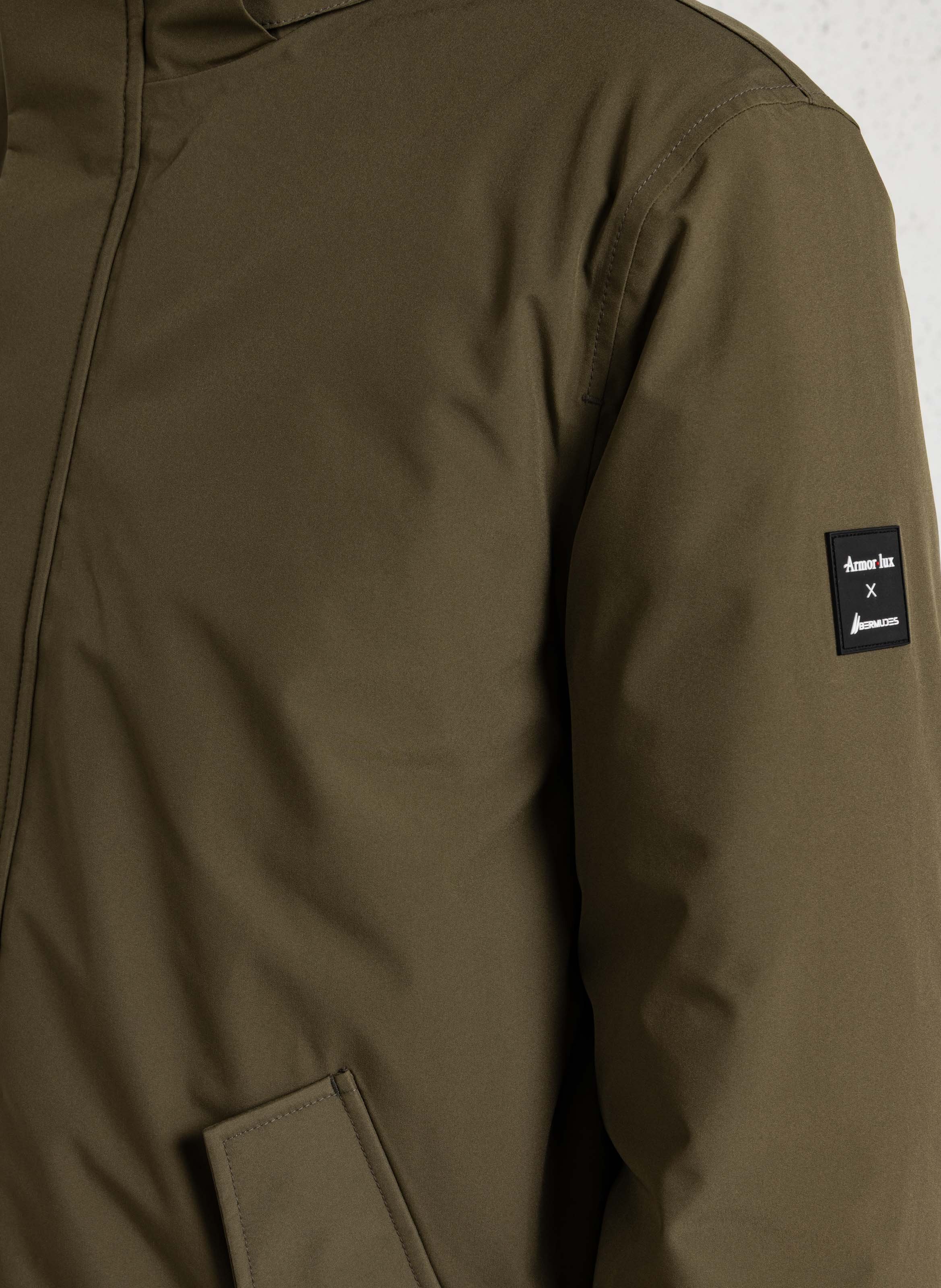 Waterdichte parka met opstaande kraag ARMOR-LUX Groen