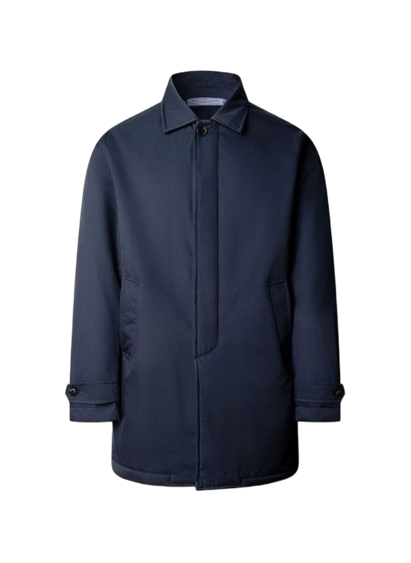 Straight cut classic collar parka FACONNABLE Blue