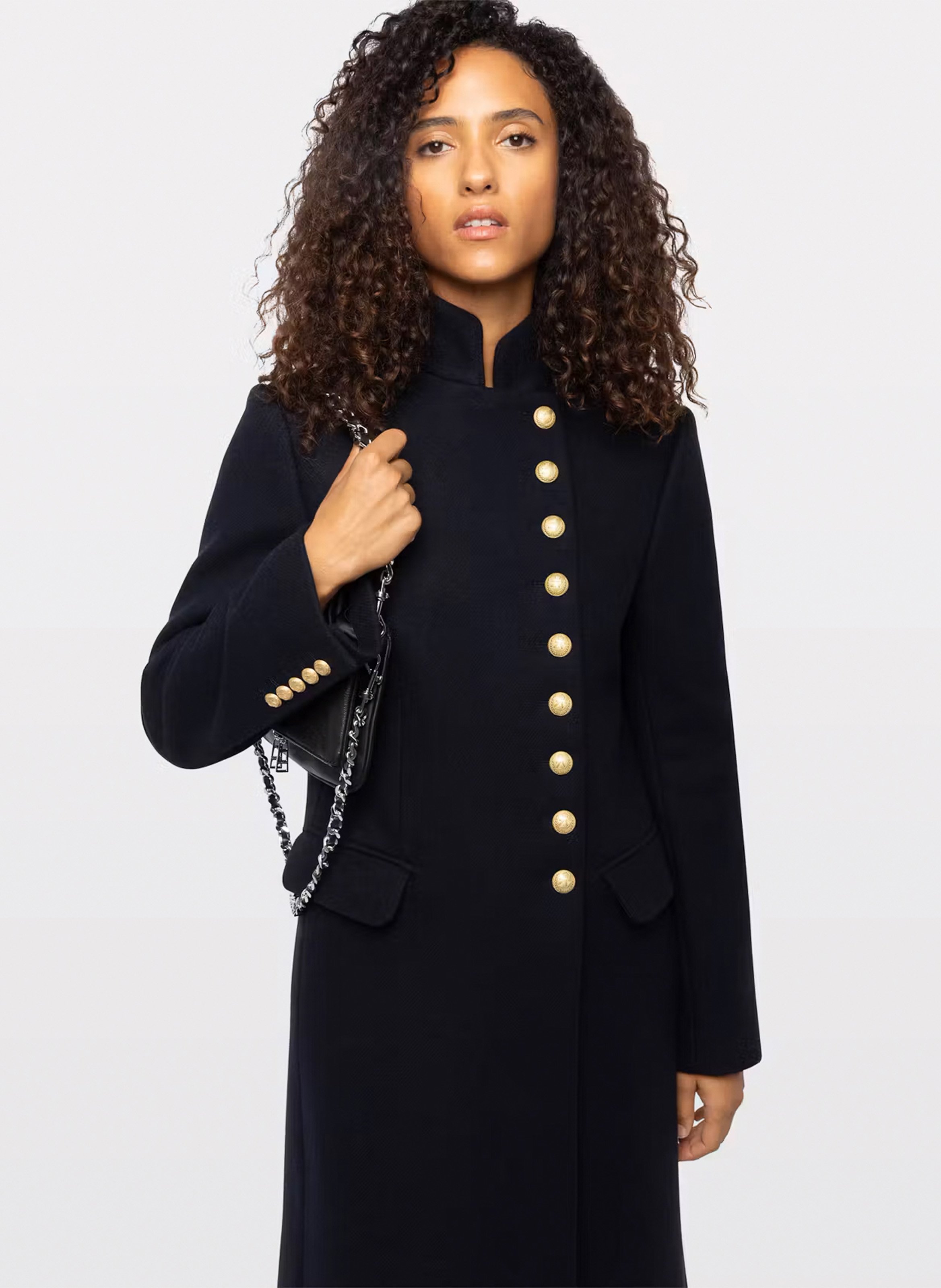 Meril jas met opstaande kraag van gemengde wol ZADIG&VOLTAIRE Blauw