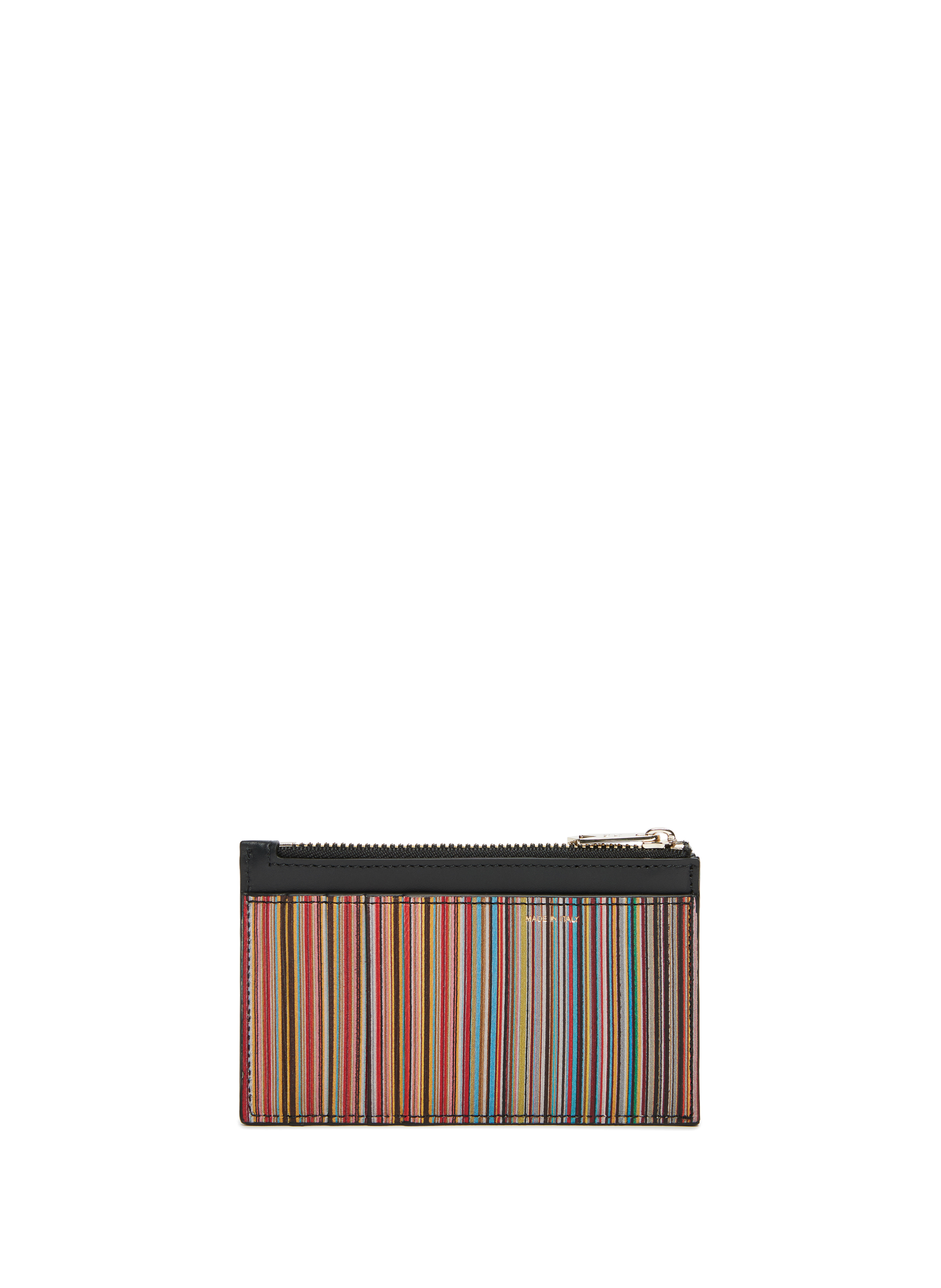 Signature Stripe leather card holder PAUL SMITH Black