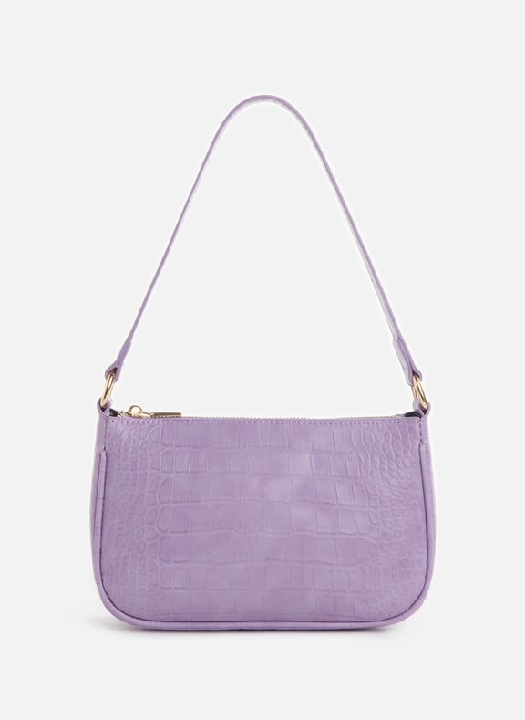 Sac porté épaule embossé Violet by AU PRINTEMPS PARIS AU PRINTEMPS PARIS Sac porté épaule embossé Violet