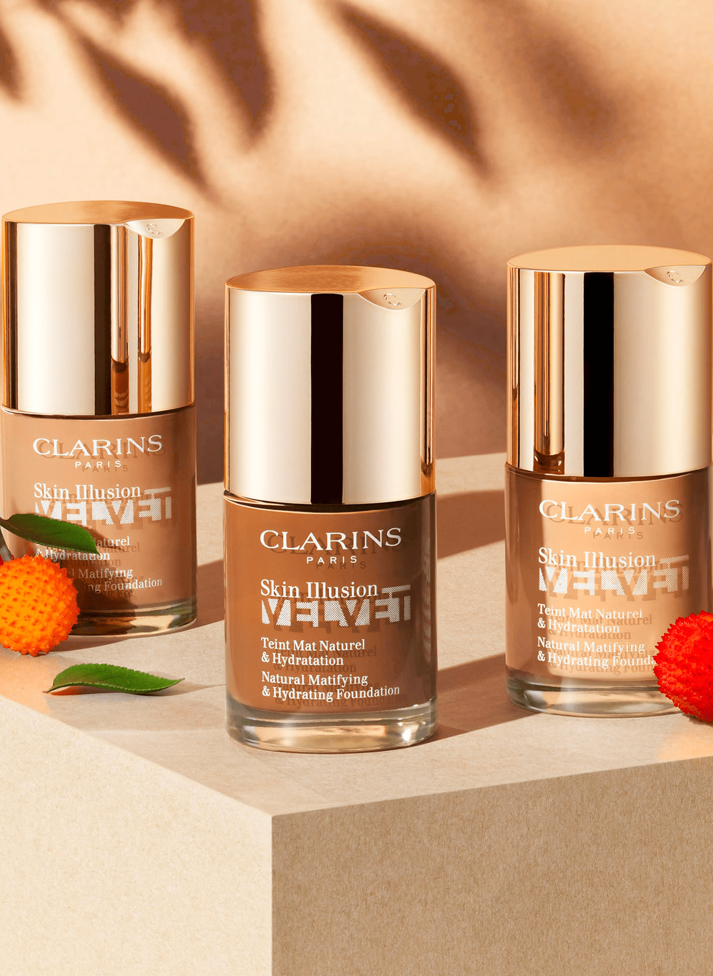 Skin Illusion Velvet - Fond de teintFond de Teint Mat Naturel & Hydratation CLARINS 112.5w - caramel