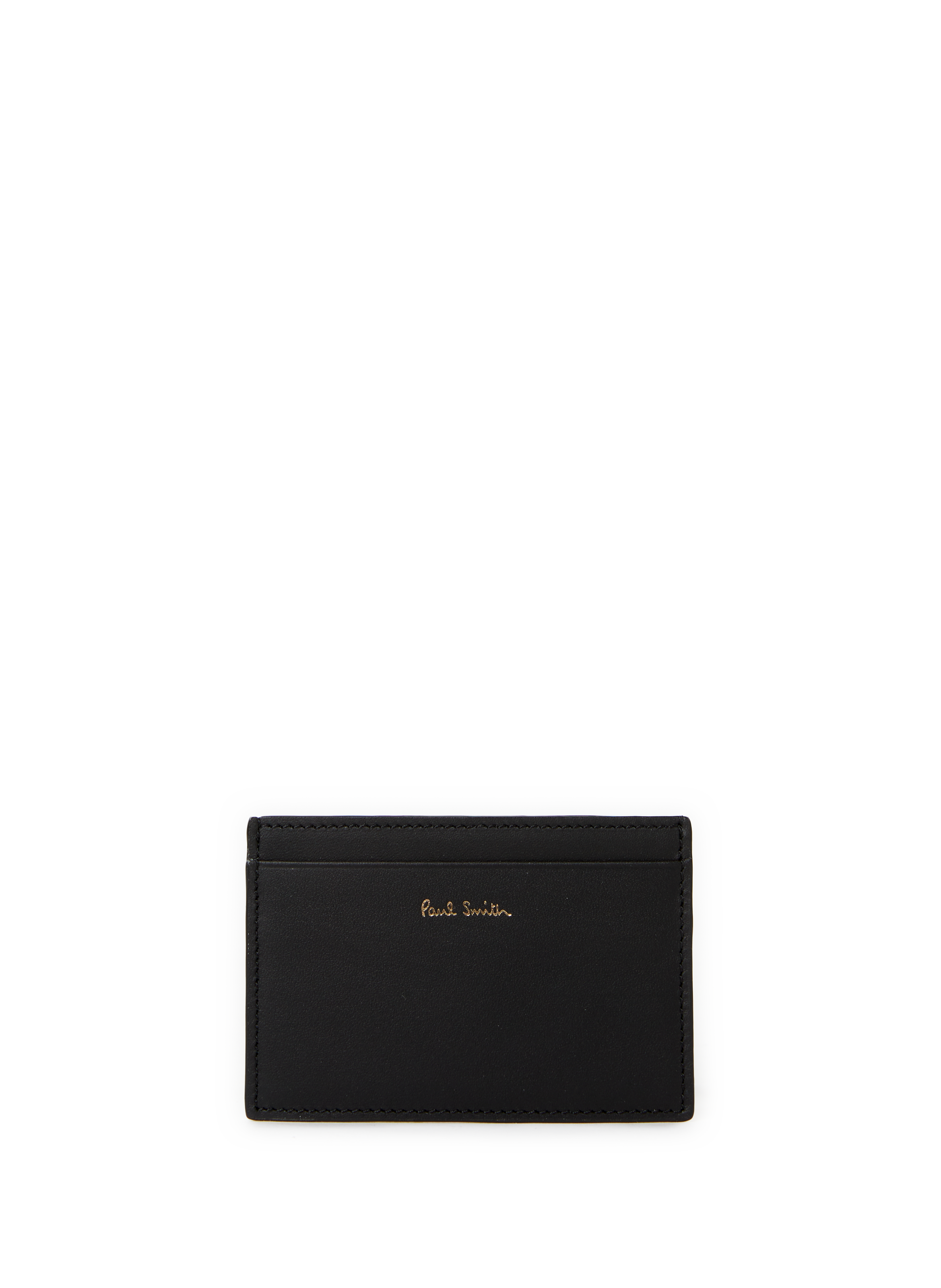 Porte-cartes en cuir lisse et motif emblématique PAUL SMITH Multicolore