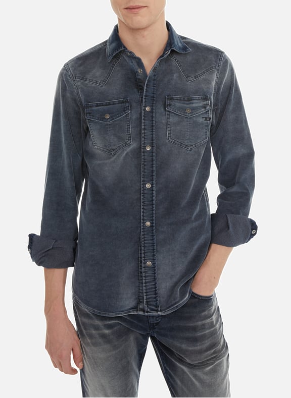 Corduroy shirt Blue by DIESEL DIESEL Corduroy shirt Blue