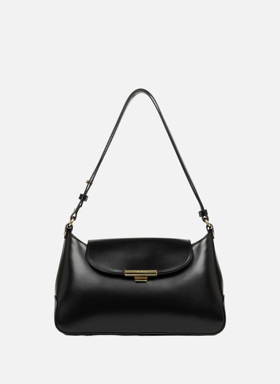 Grand sac besace - suave evenly Noir by LANCASTER LANCASTER Grand sac besace - suave evenly Noir