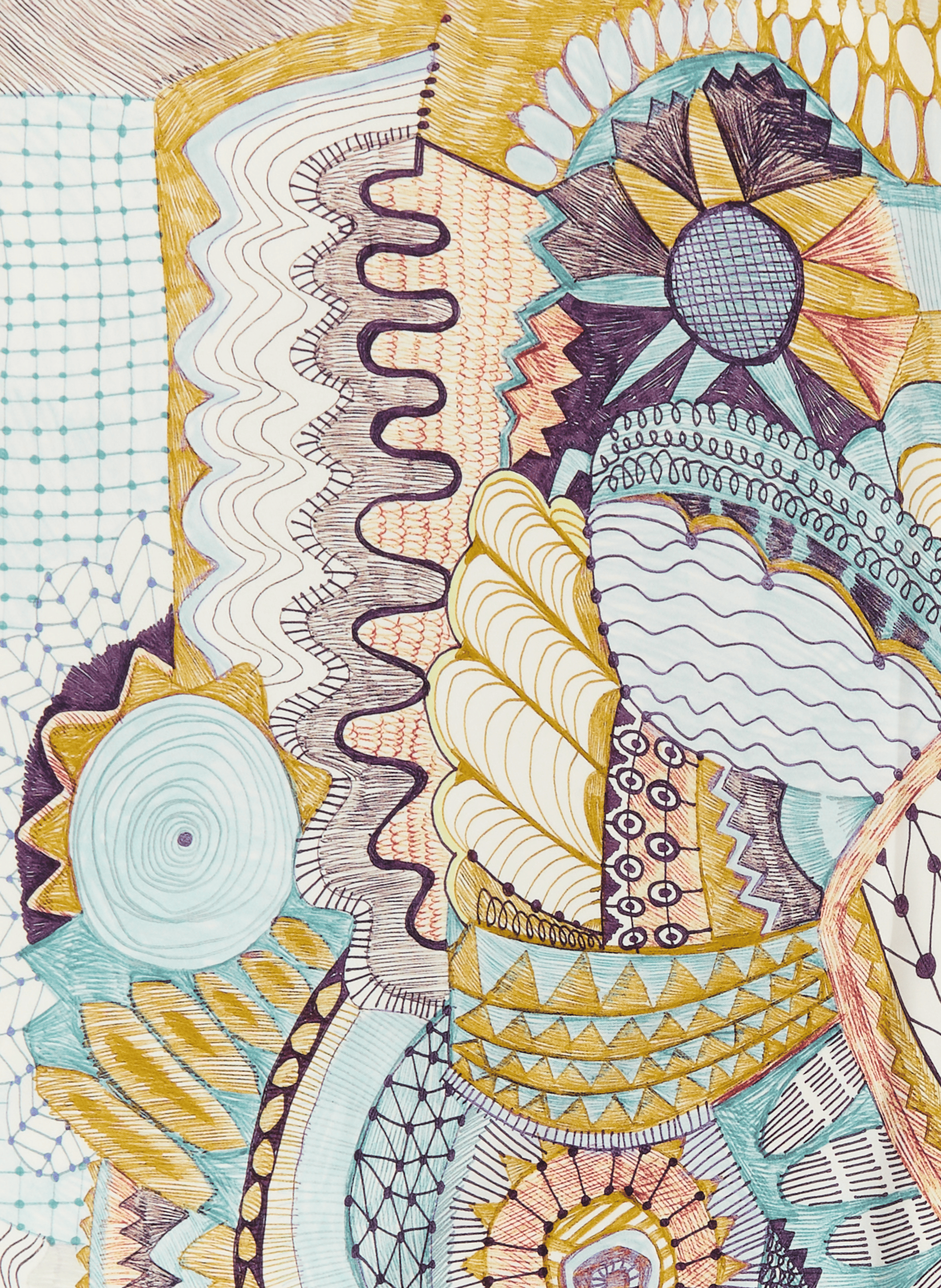 Silk scarf AU PRINTEMPS PARIS Multicolour