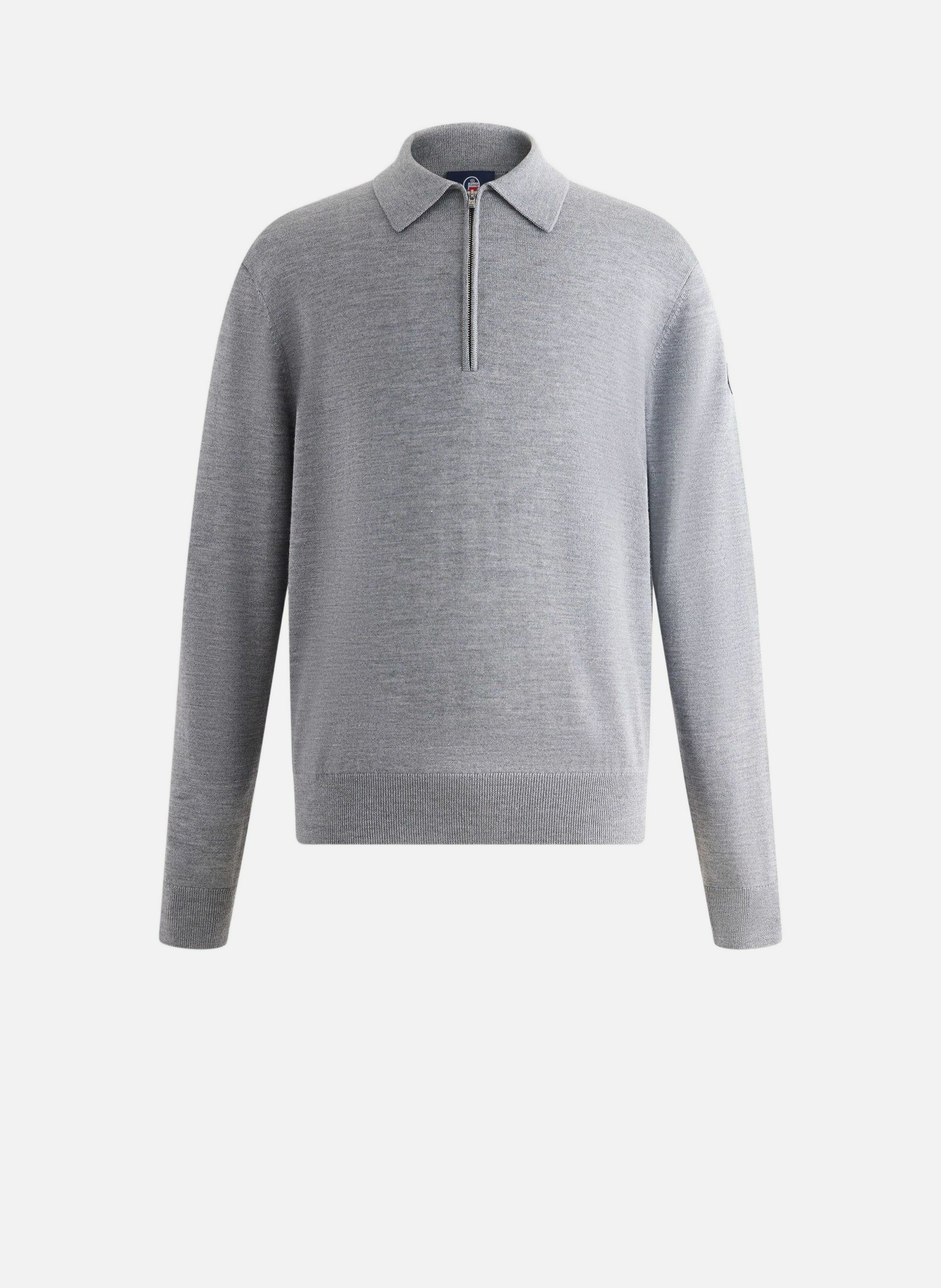 Pull clovis col camionneur coupe regular FUSALP Gris