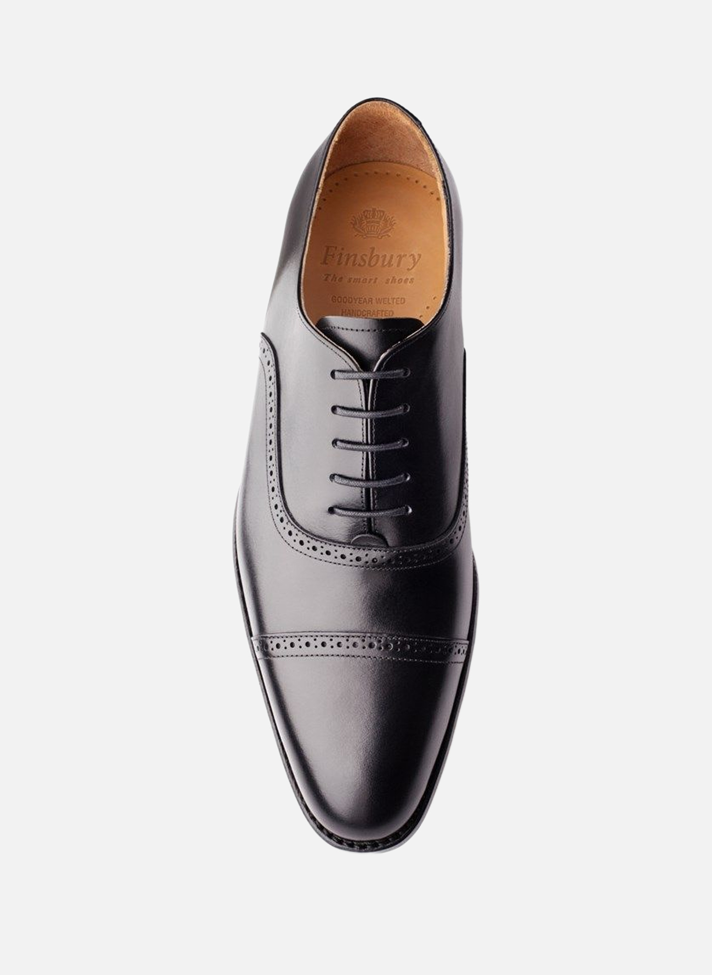 Richelieu cuir balmoral FINSBURY Noir