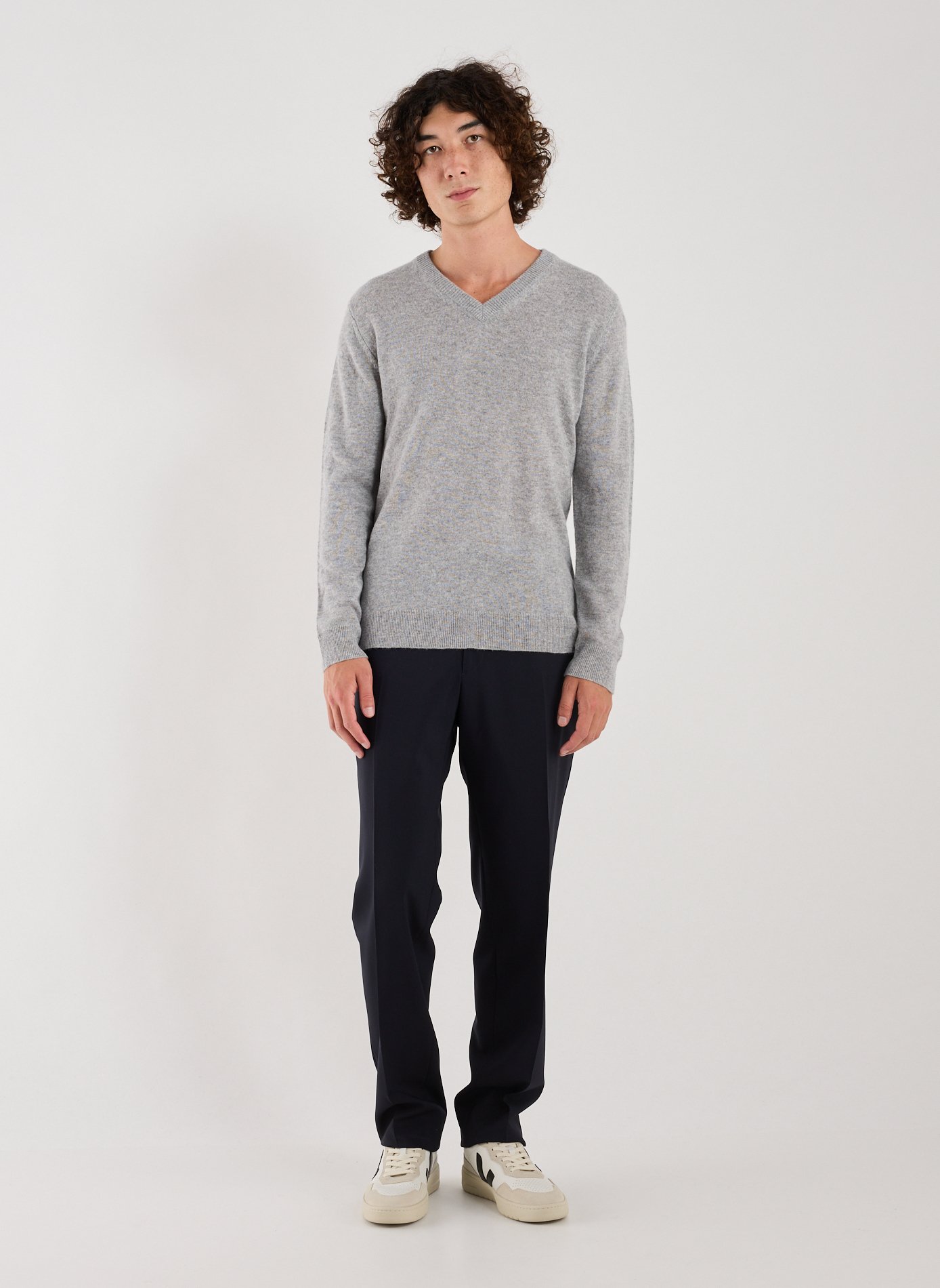  Cashmere V-neck jumper AU PRINTEMPS PARIS Grey