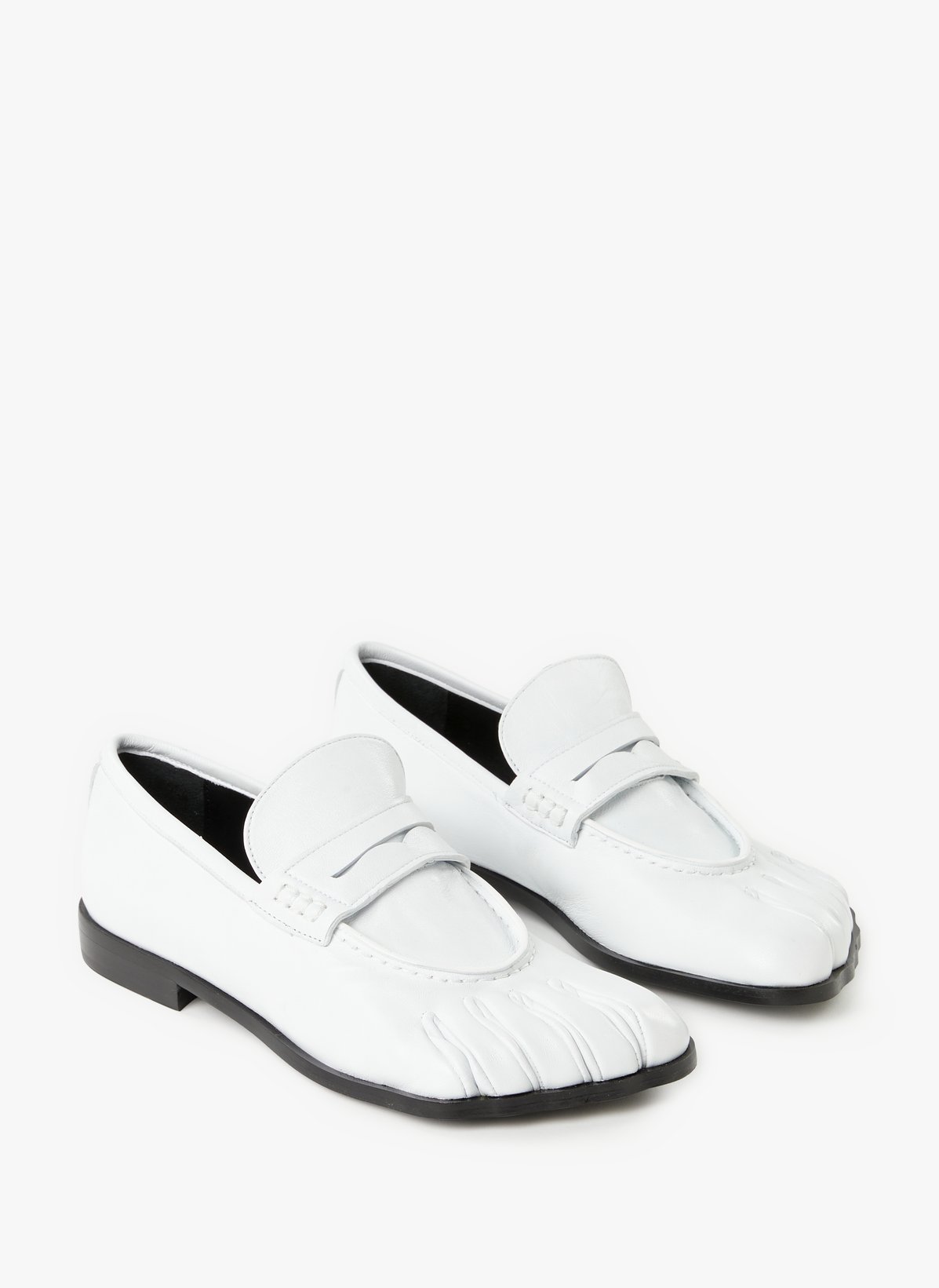 Coperni Mocassins Orteils Distinctifs En Cuir In White
