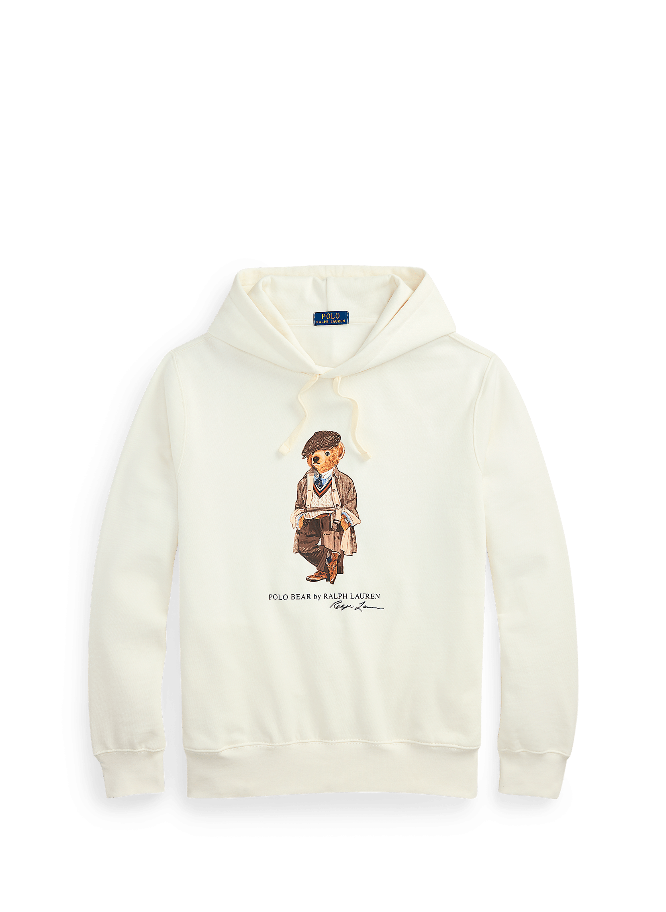 Sweat à capuche en coton mélangé POLO RALPH LAUREN Blanc