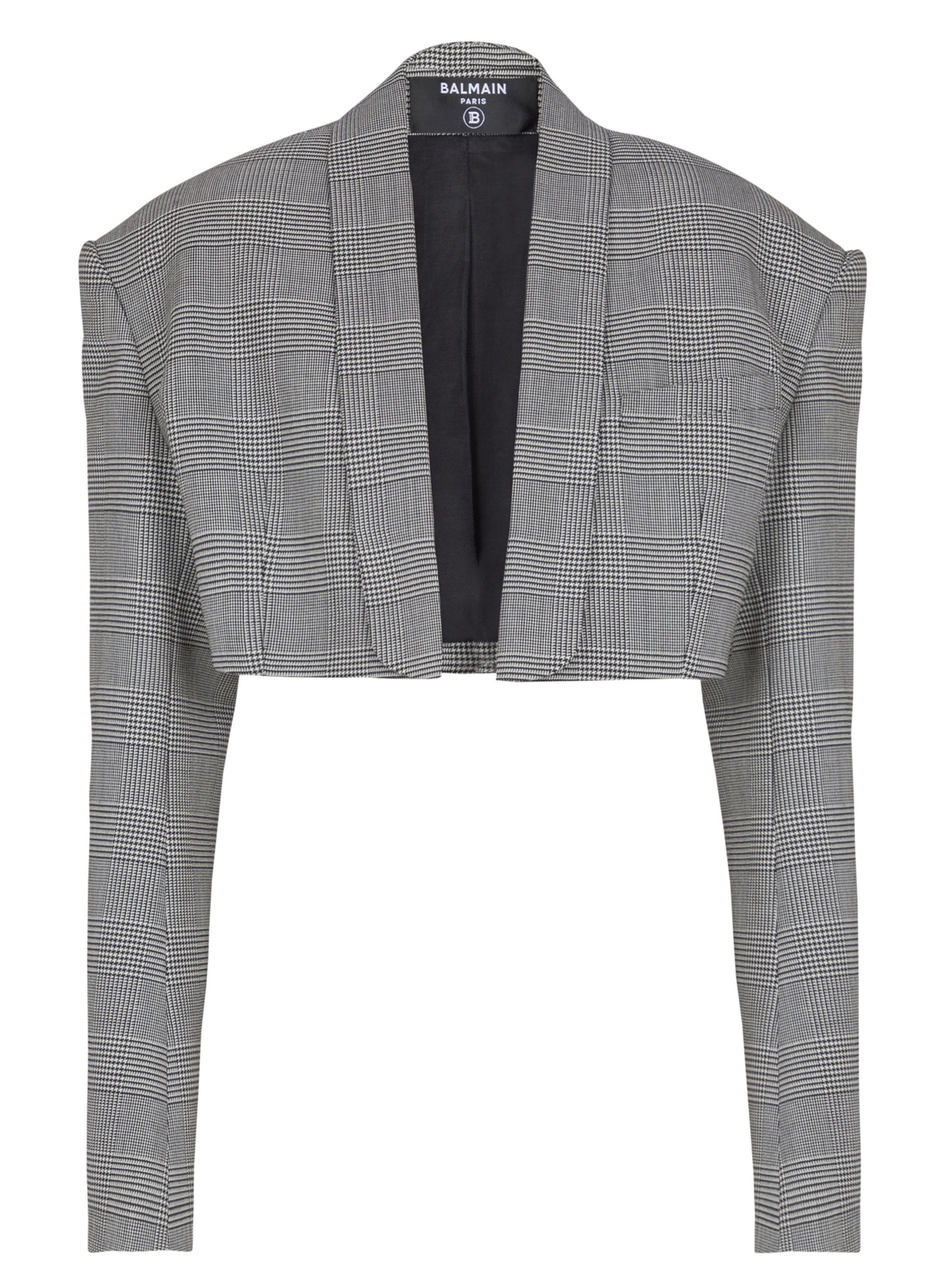 Spencer en jacquard prince de galles BALMAIN Noir