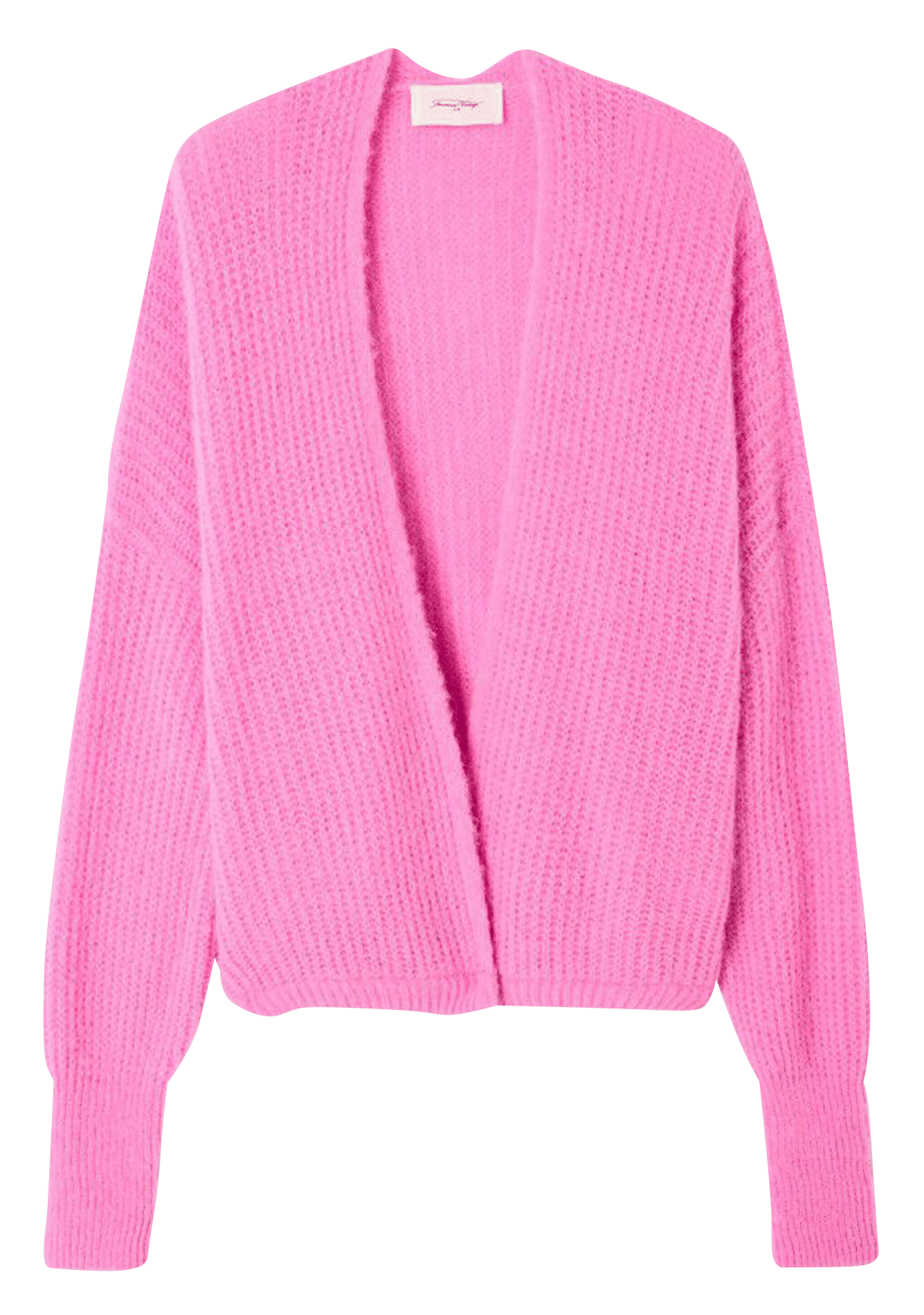 Gilet ouvert en laine et alpaga mélangé east AMERICAN VINTAGE Rose