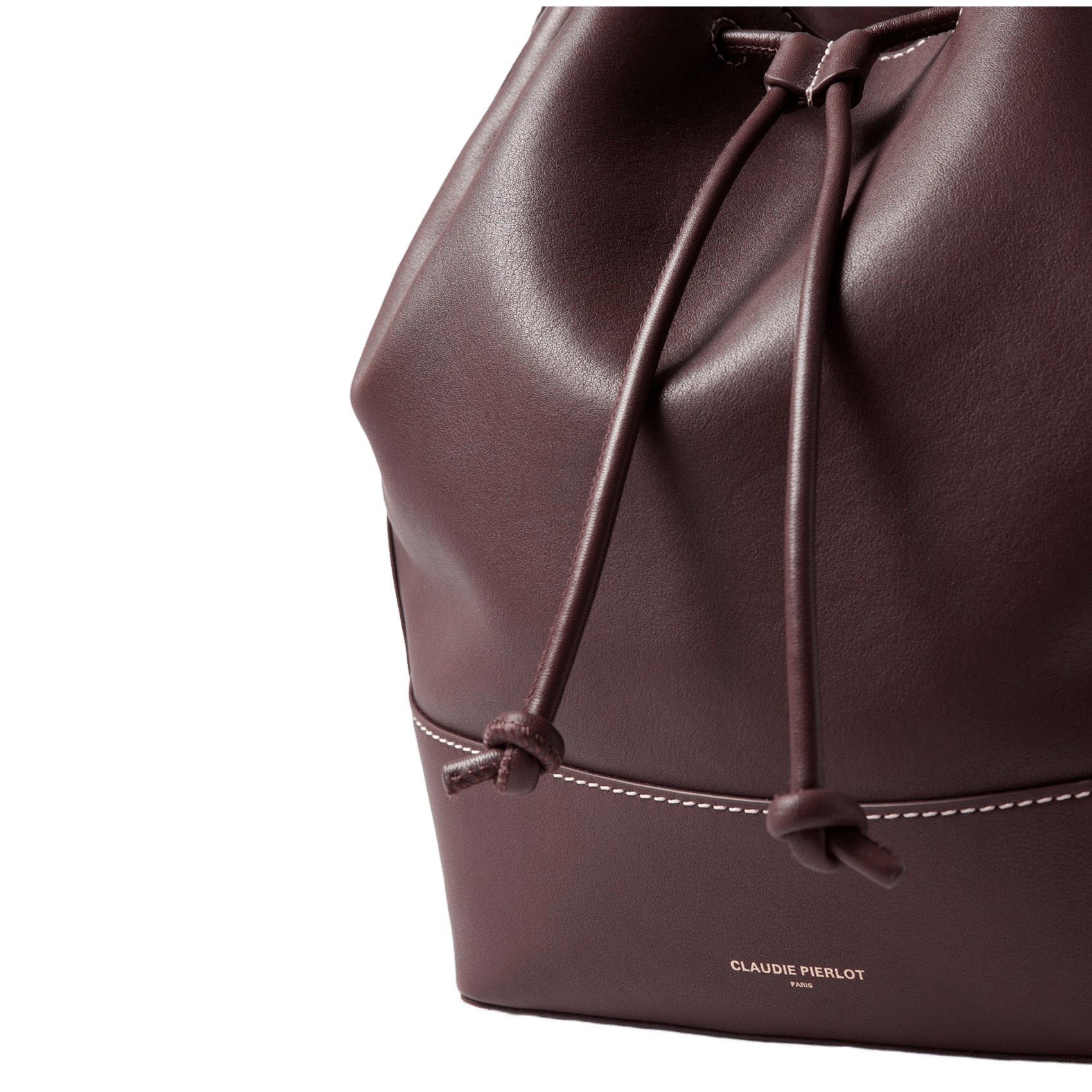 Sac sceau bandoulière en cuir CLAUDIE PIERLOT Rouge