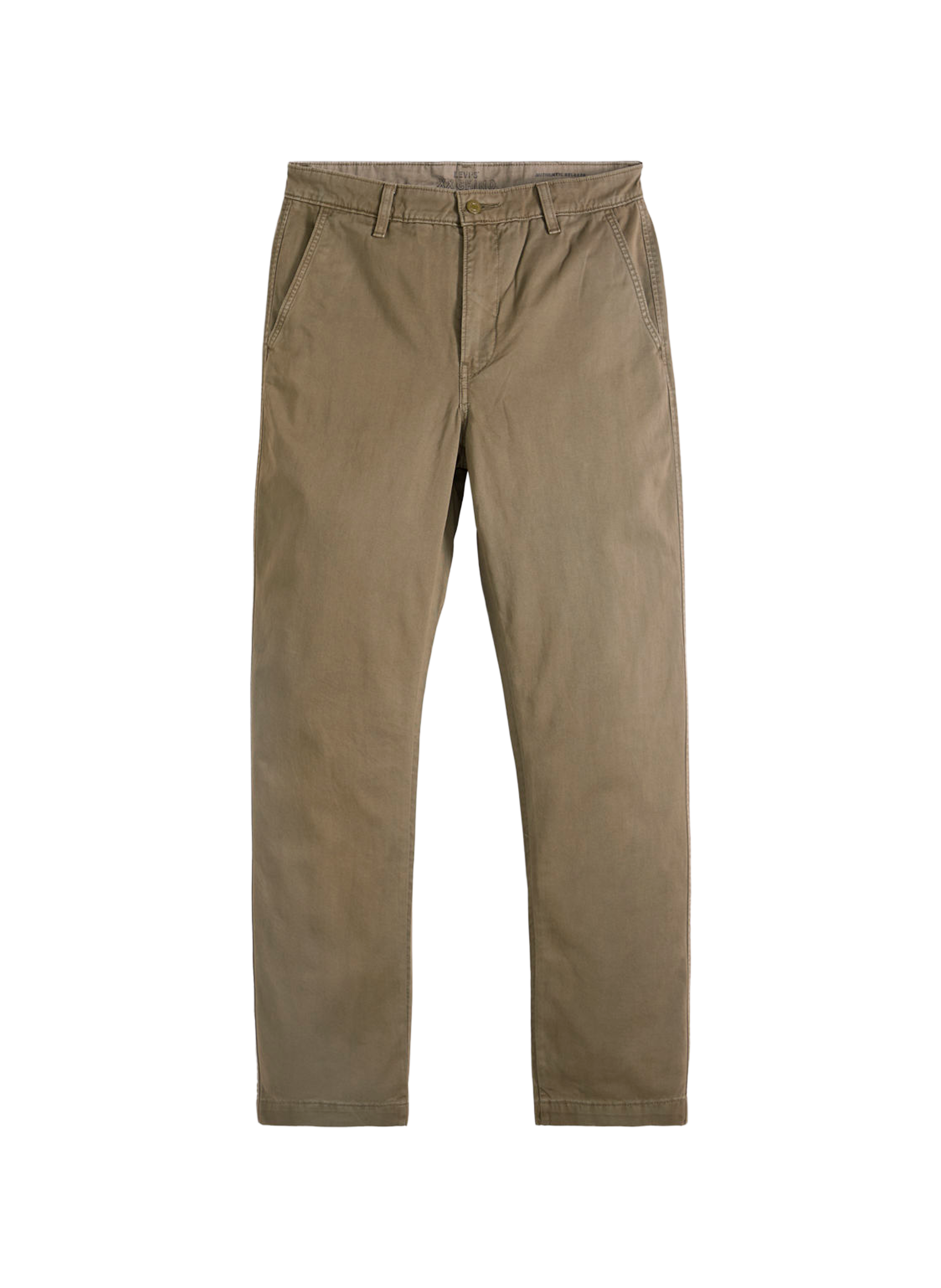 Pantalon chino droit en coton LEVI'S Marron