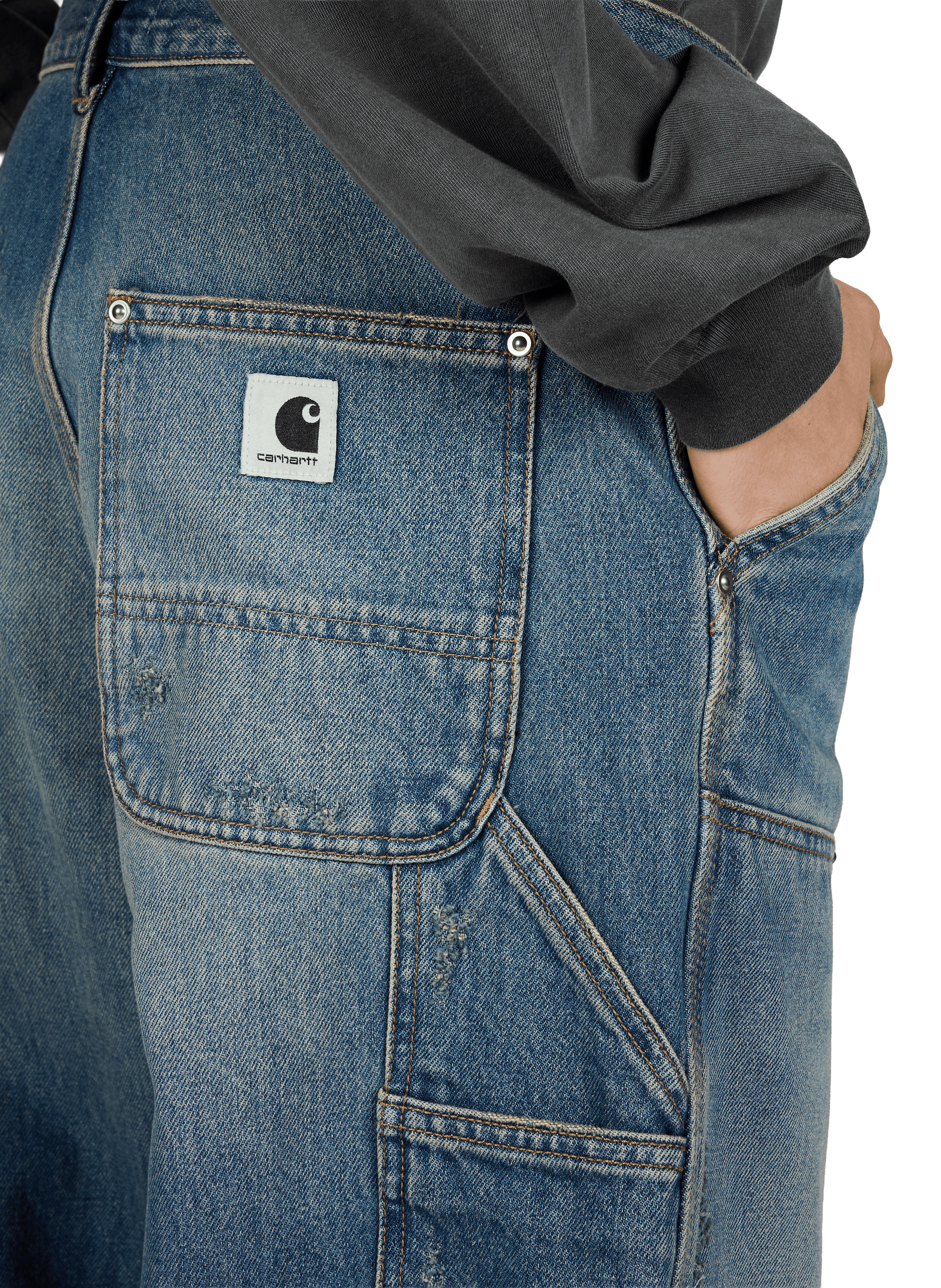 Jean ample en coton CARHARTT WIP Bleu
