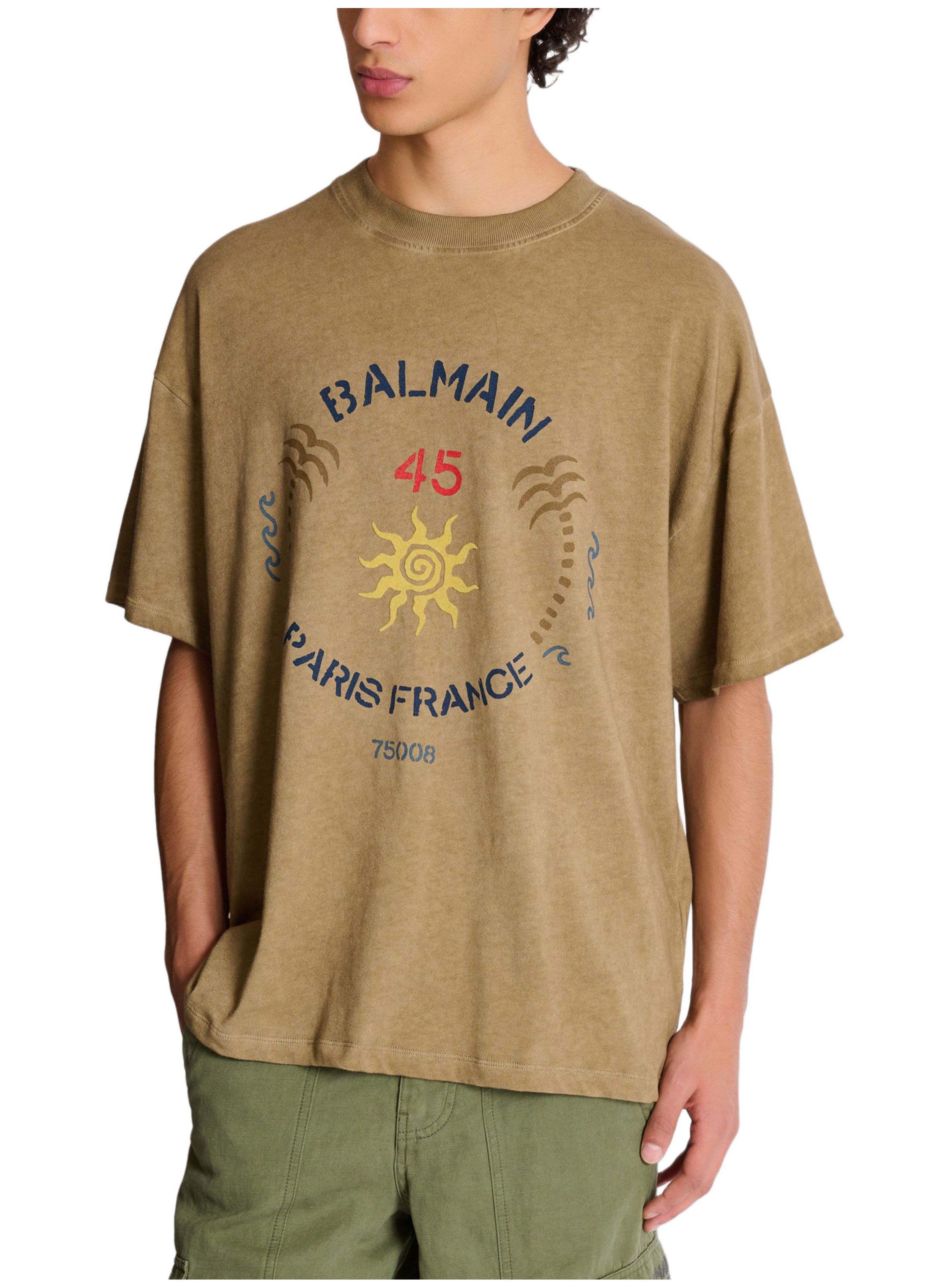 T-shirt imprimé balmain club BALMAIN Beige