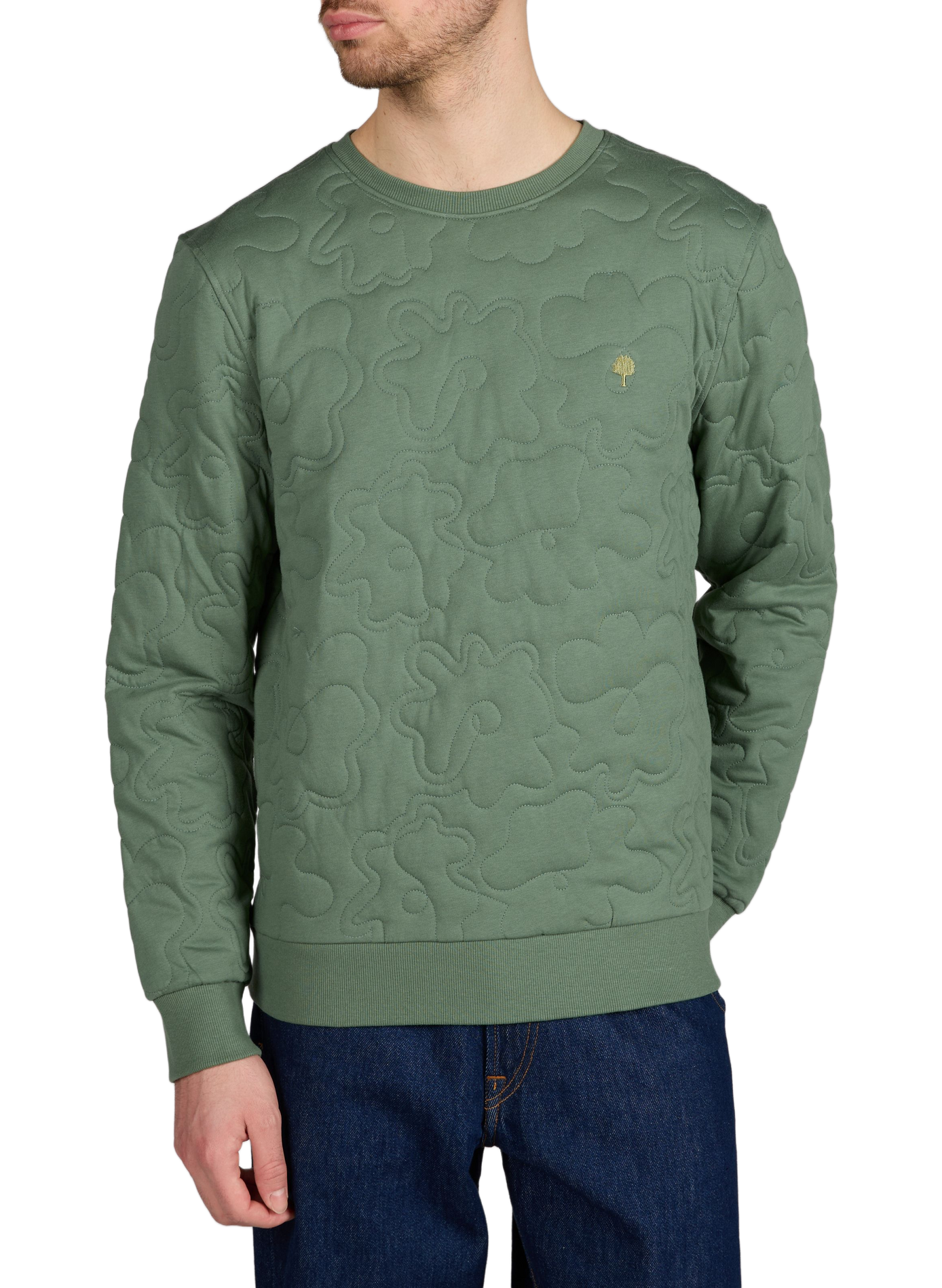 Sweat Bussy à motifs en coton mélangé FAGUO Vert