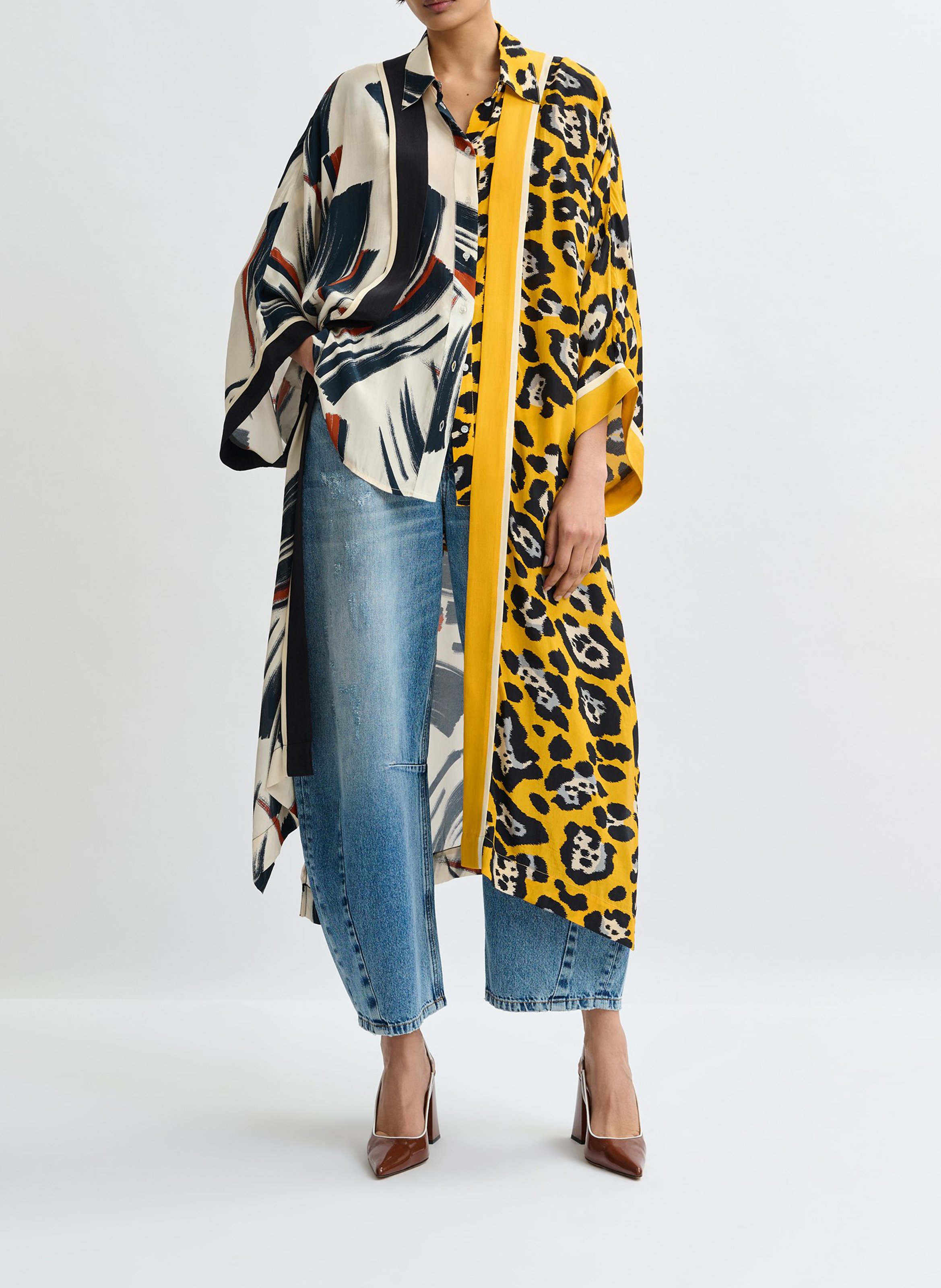 Kimono imprimé jartist ESSENTIEL ANTWERP Multicolore