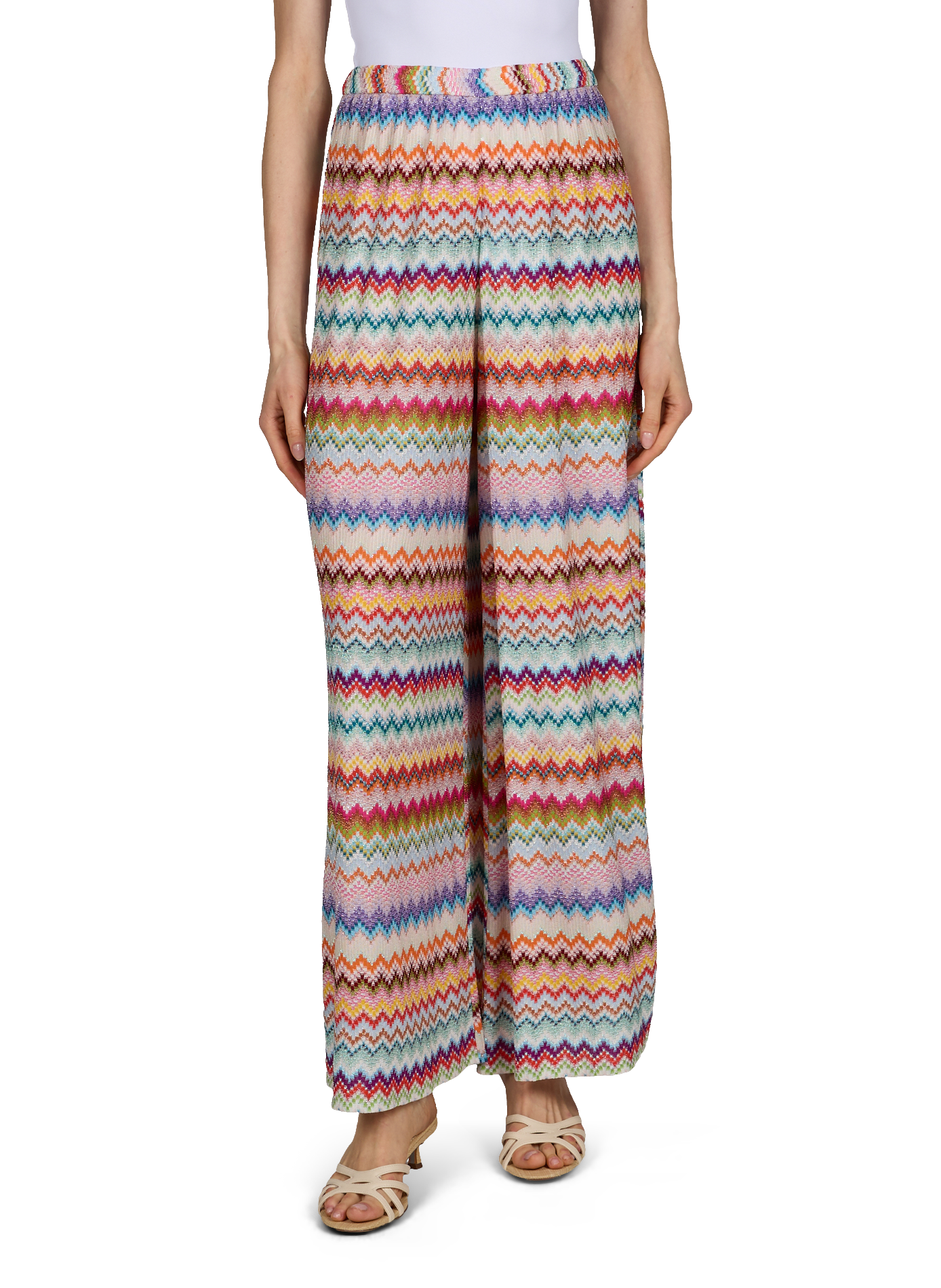 Pantalon large à motifs MISSONI Multicolore