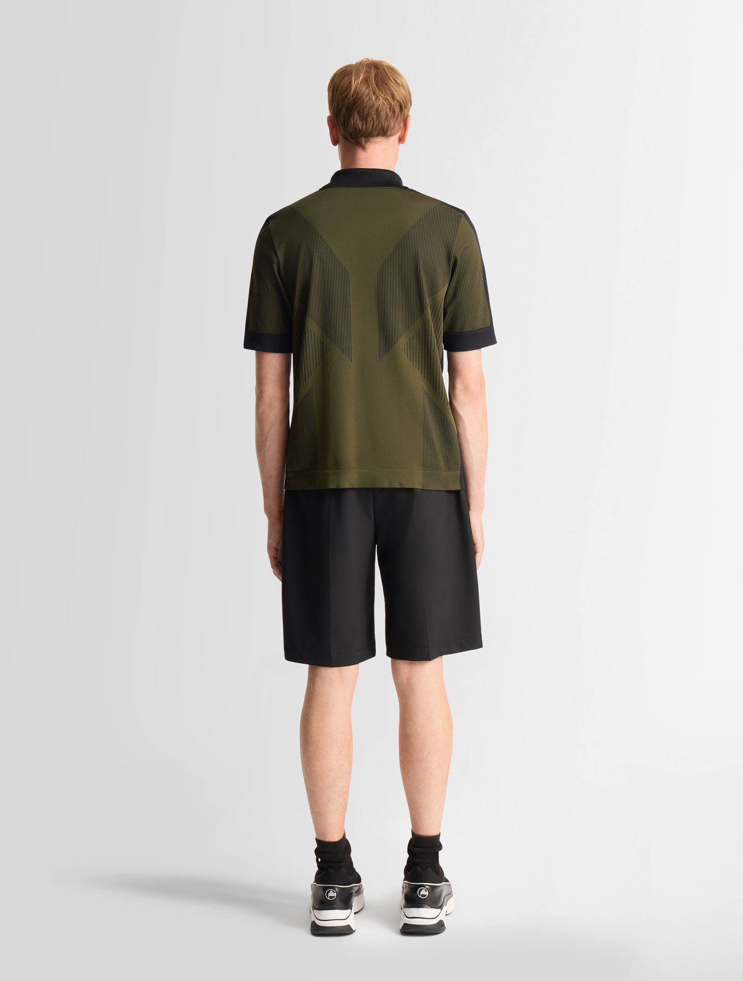 Polo manches courtes livo col polo coupe ajustée FUSALP Kaki