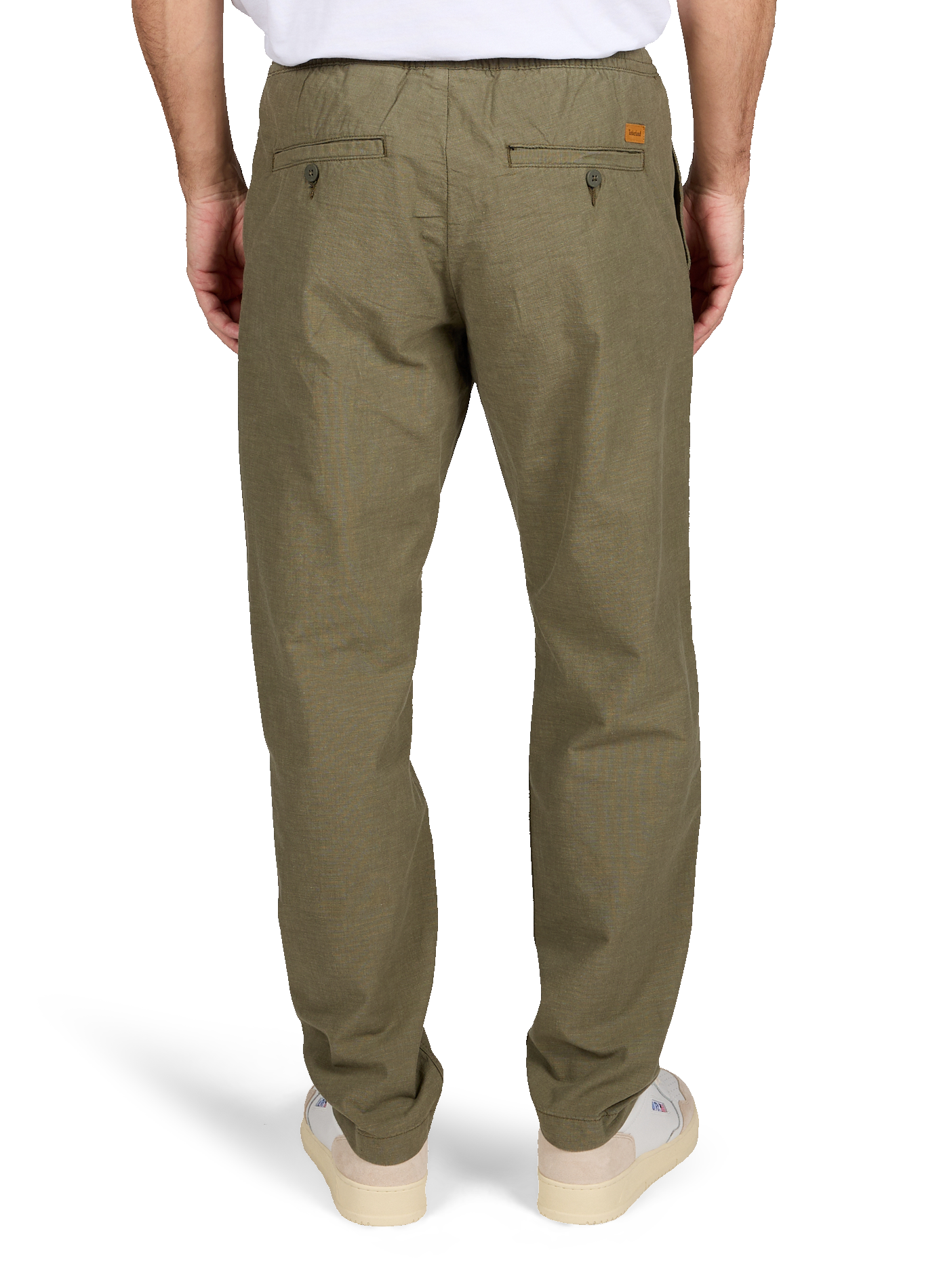 Cotton drawstring pants TIMBERLAND Khaki