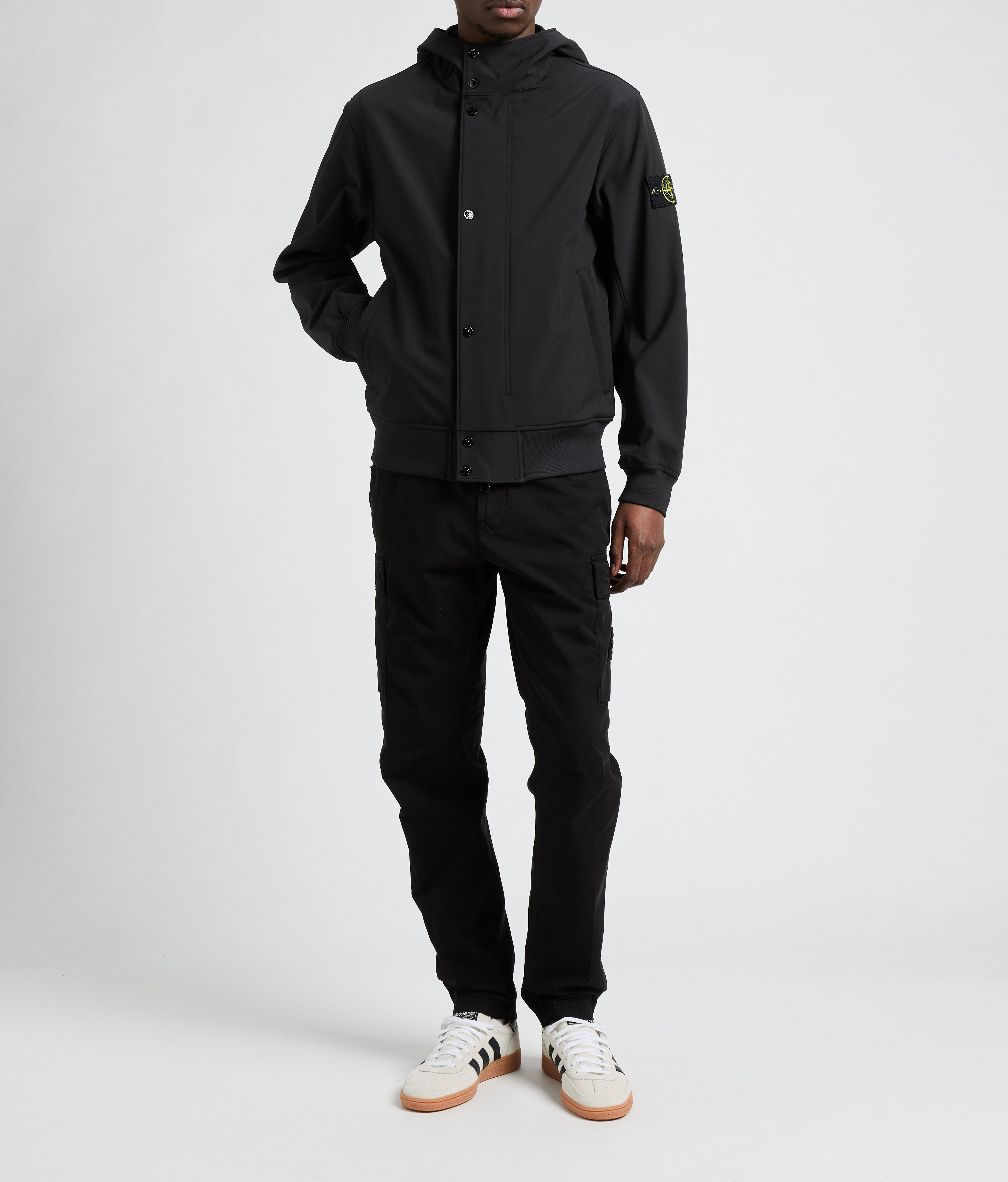 Pantalon cargo STONE ISLAND Noir